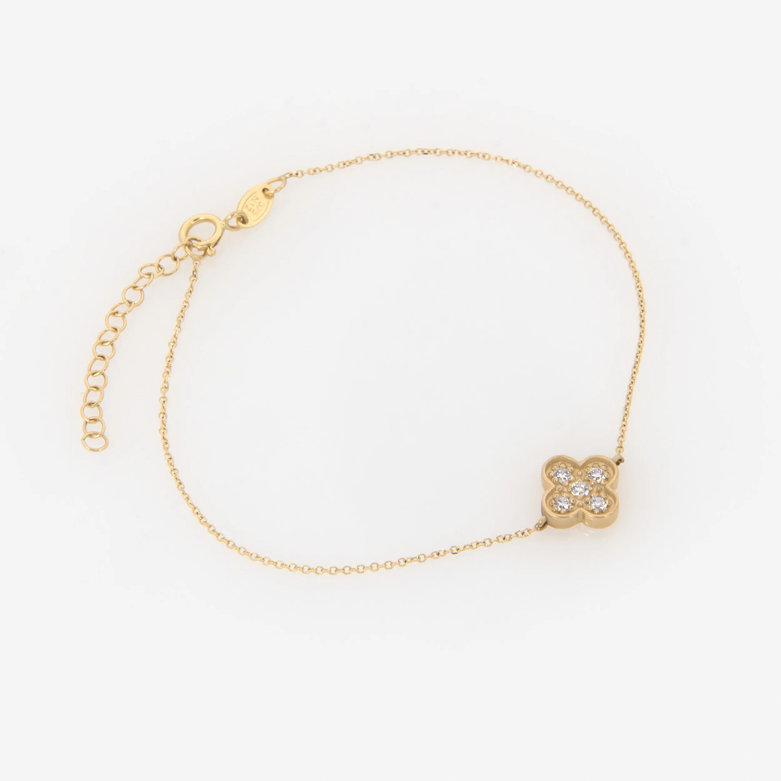Four Leaf Clover Gemstone Bracelet — additional product image 3 from AntEva Crafts
