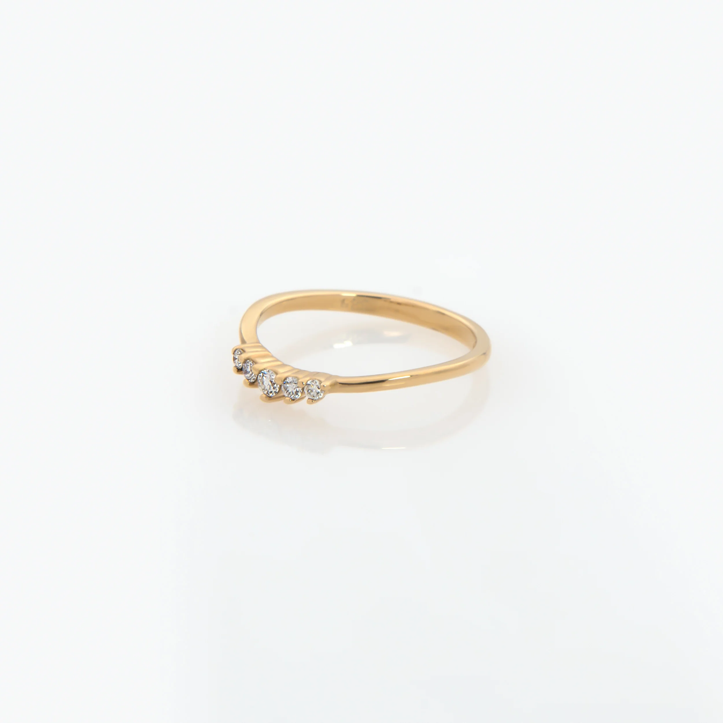 Curved Gemstone Ring — additional product image 4 from AntEva Crafts
