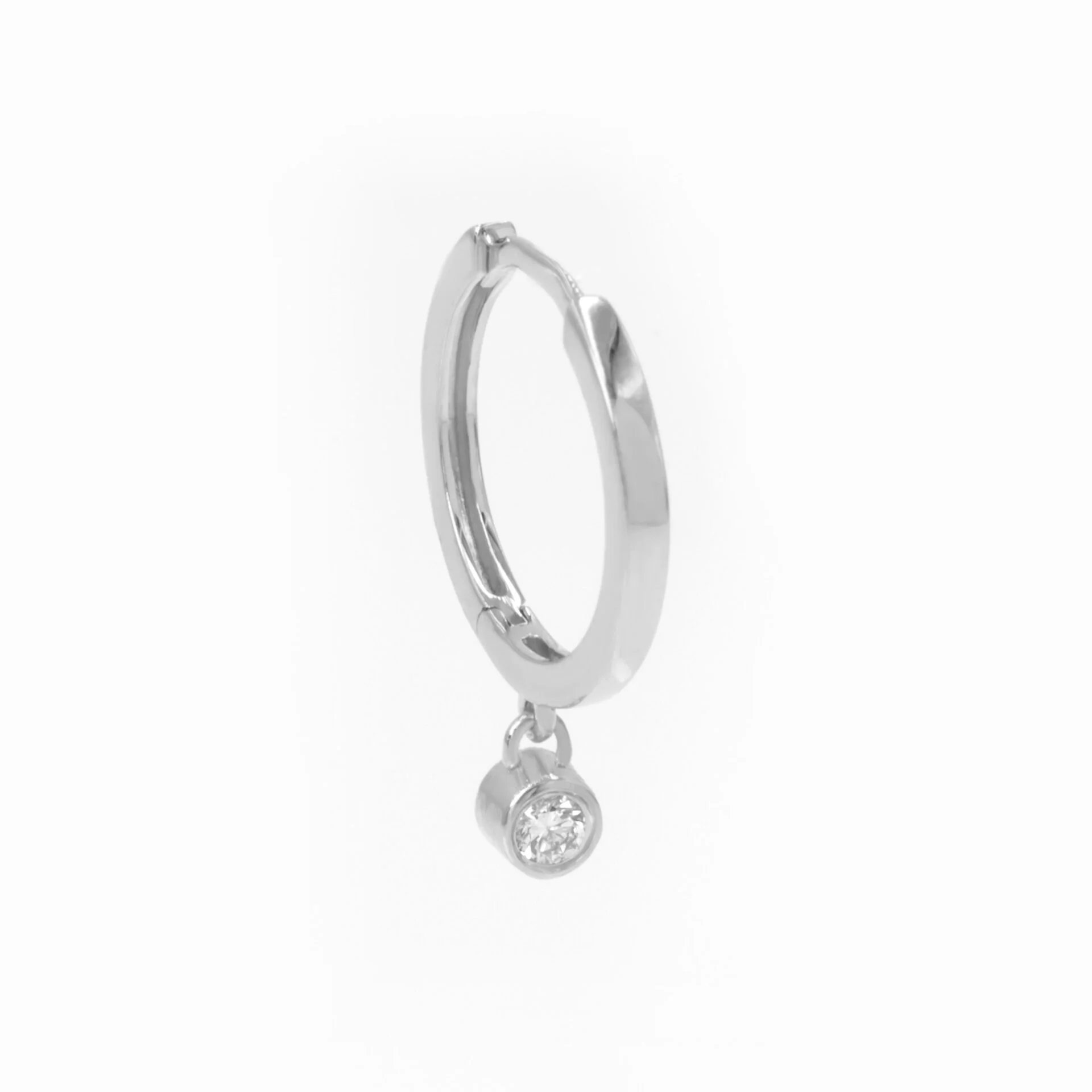 Diamond Hoop Earrings — additional product image 6 from AntEva Crafts