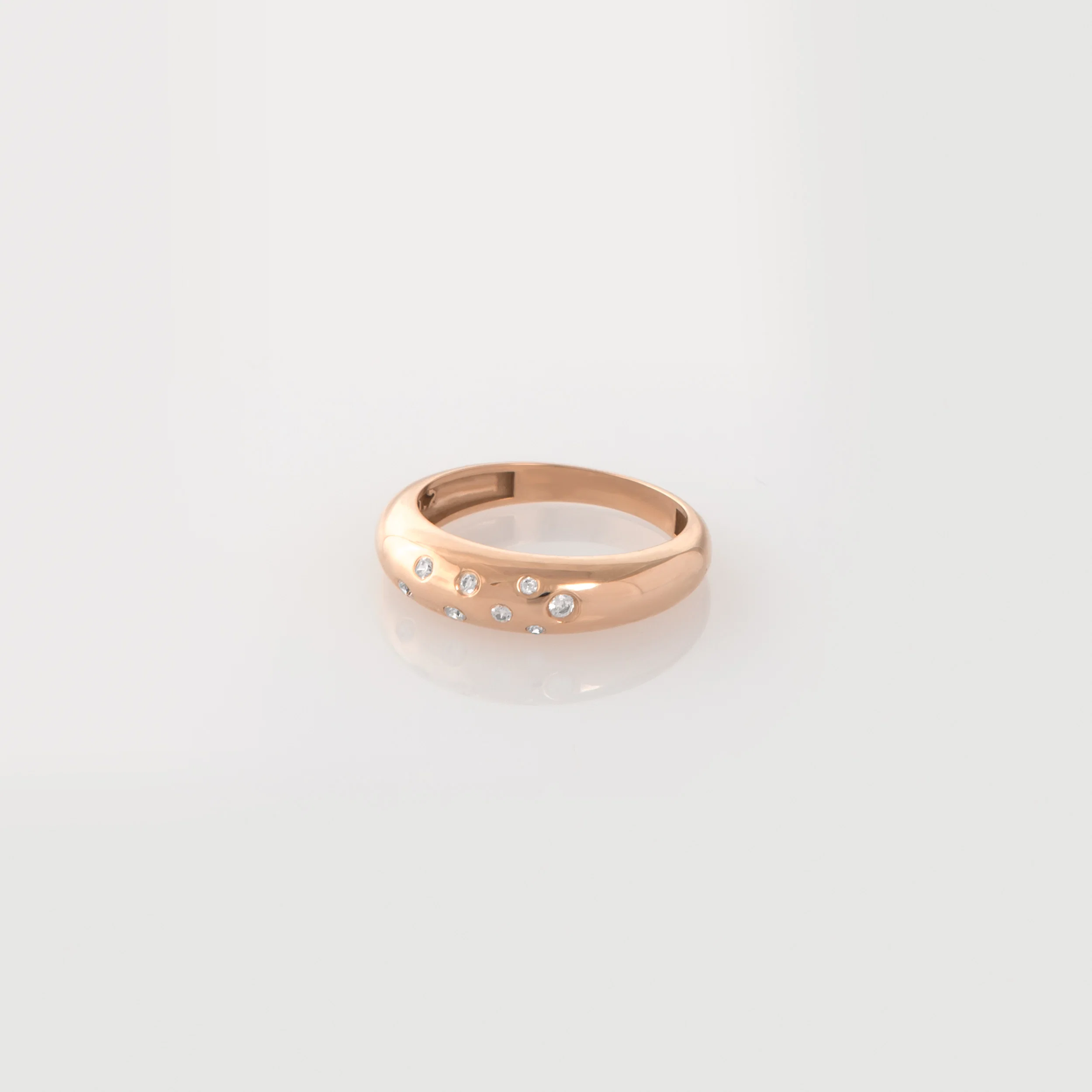 Asymmetrical Stones Gold Ring — additional product image 6 from AntEva Crafts