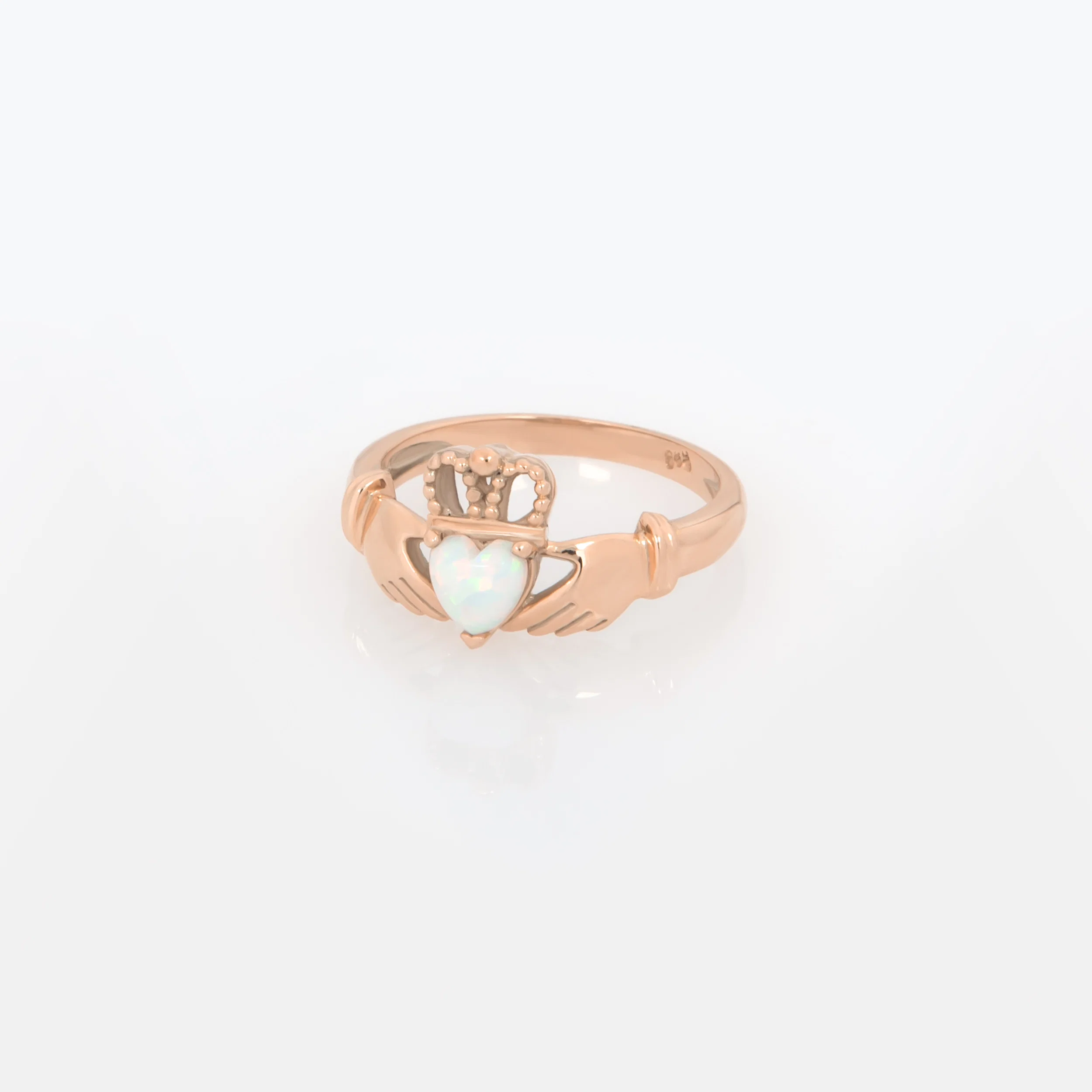 Claddagh Celtic Opal Ring — additional product image 5 from AntEva Crafts