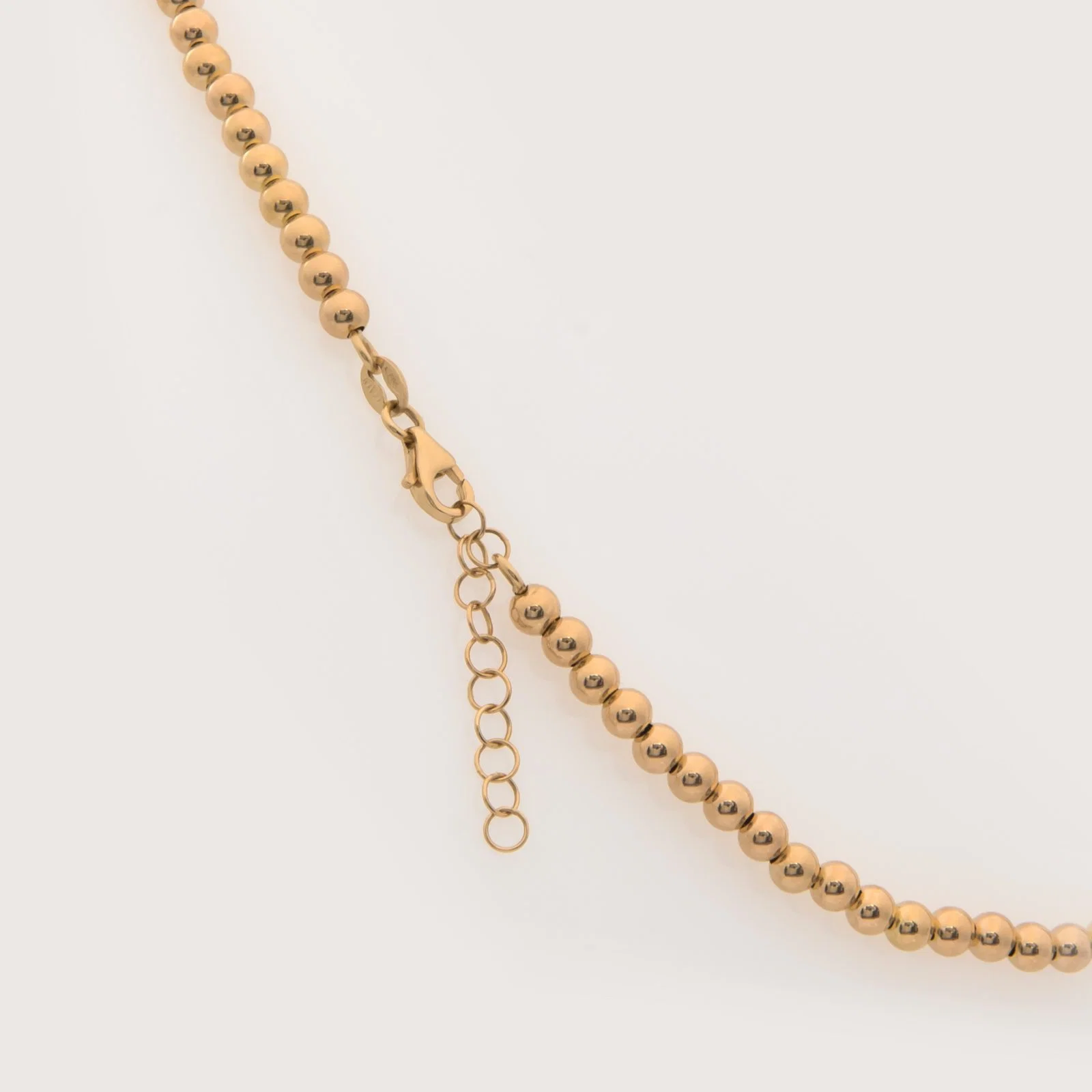 Gold Bead Ball Necklace — additional product image 7 from AntEva Crafts