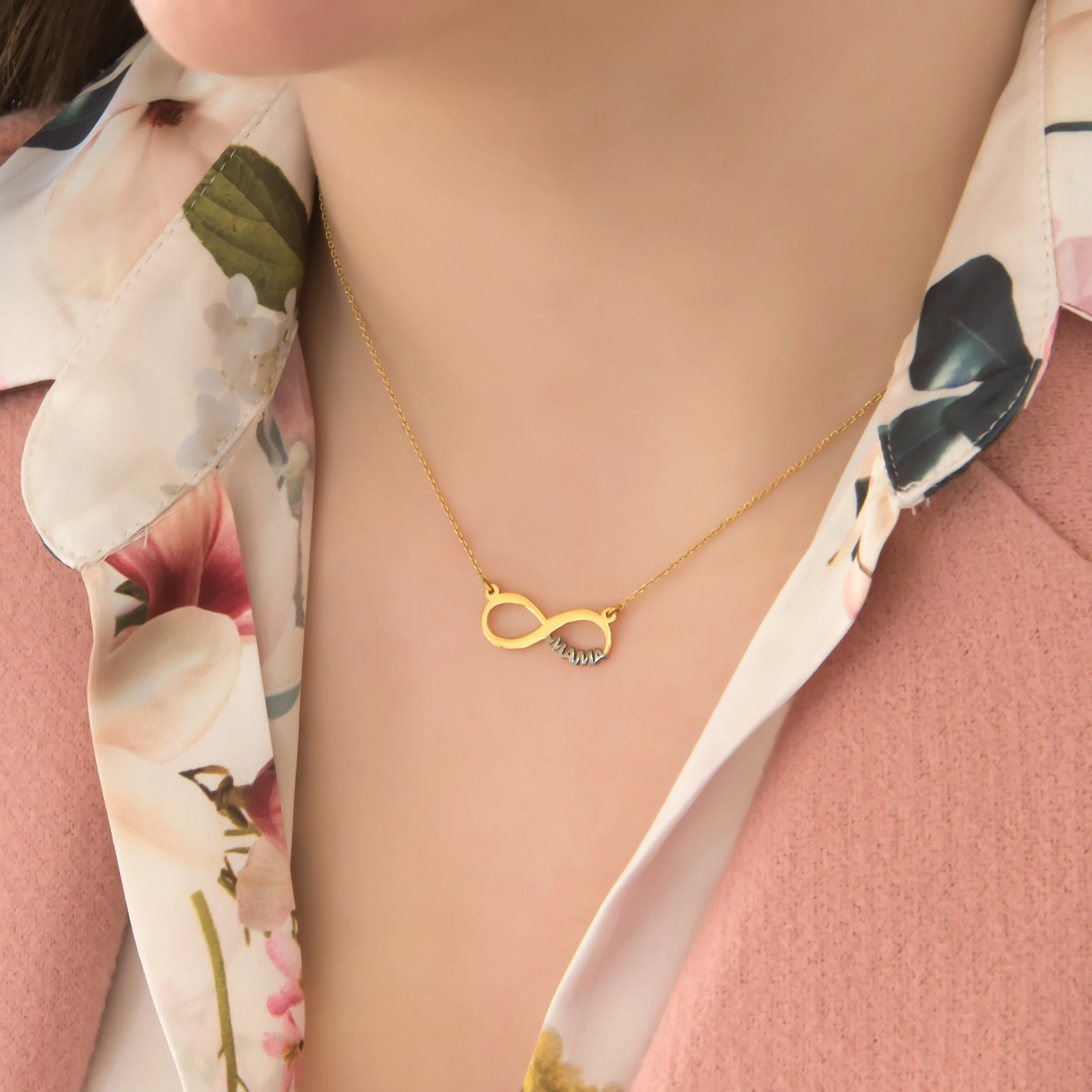Silver Infinity Mama Necklace — additional product image 2 from AntEva Crafts