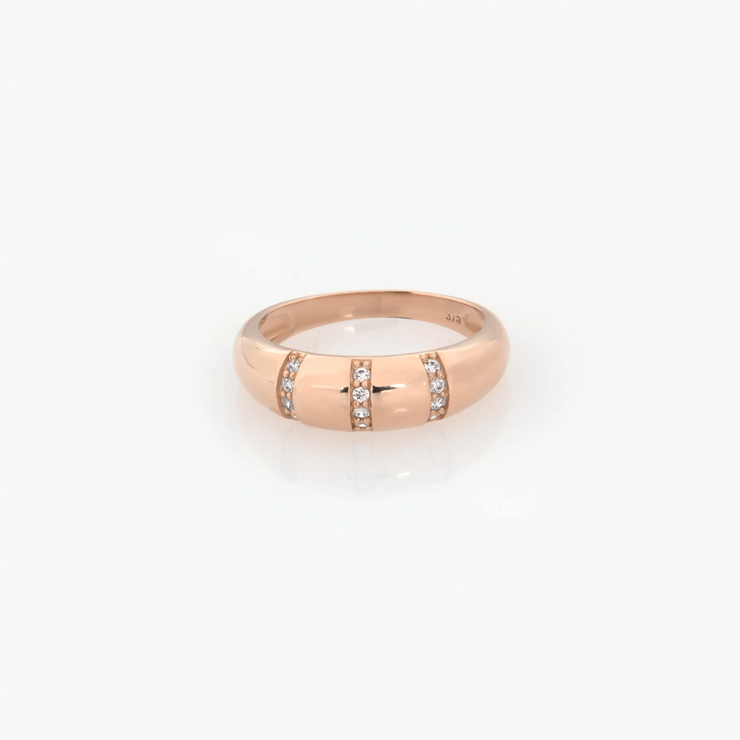 Dome Pave Gemstone Ring — additional product image 5 from AntEva Crafts