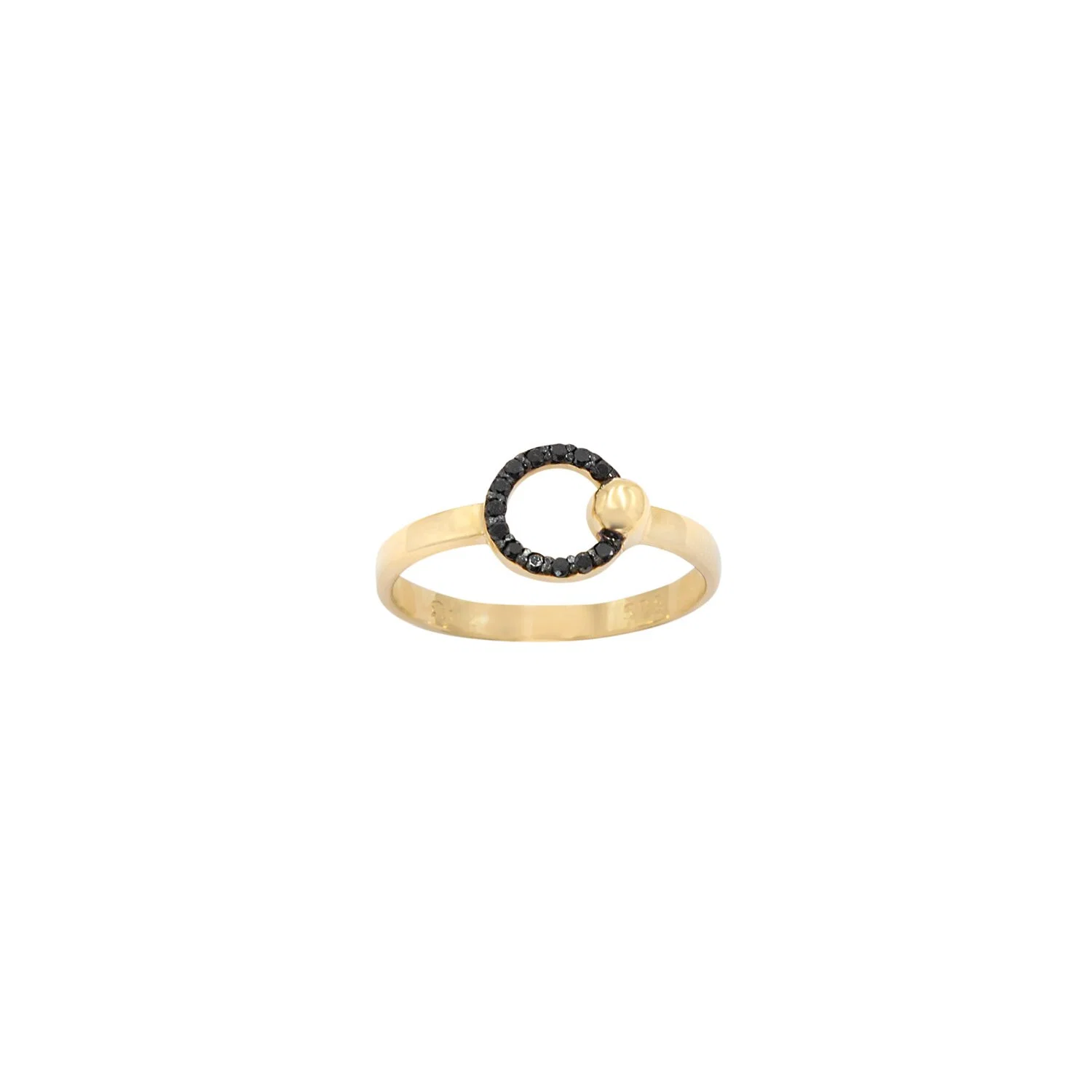 Diamond Circle Ring — additional product image 3 from AntEva Crafts