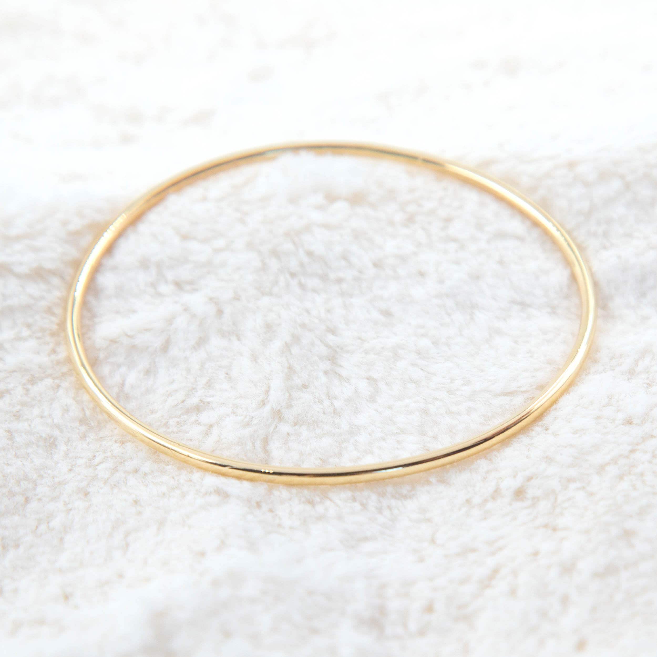 Classic Gold Bangle Bracelet — additional product image 3 from AntEva Crafts