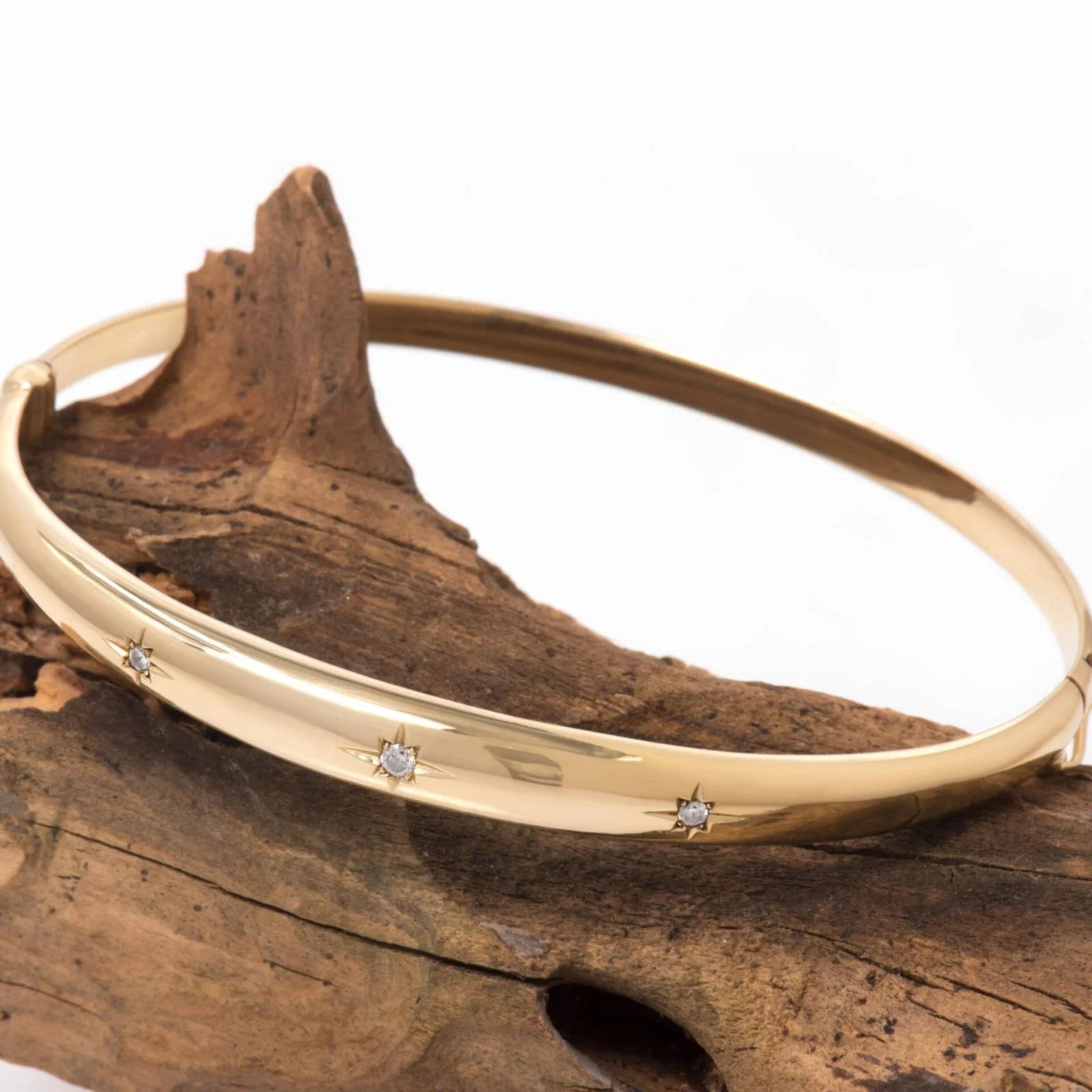 North Star 3 Diamonds Bangle — additional product image 9 from AntEva Crafts