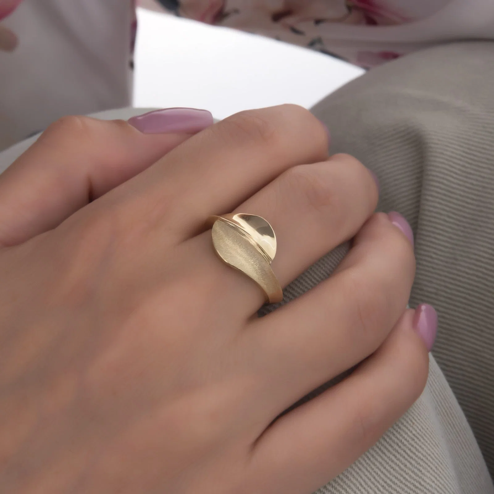 Bypass Flower Ring — additional product image 2 from AntEva Crafts