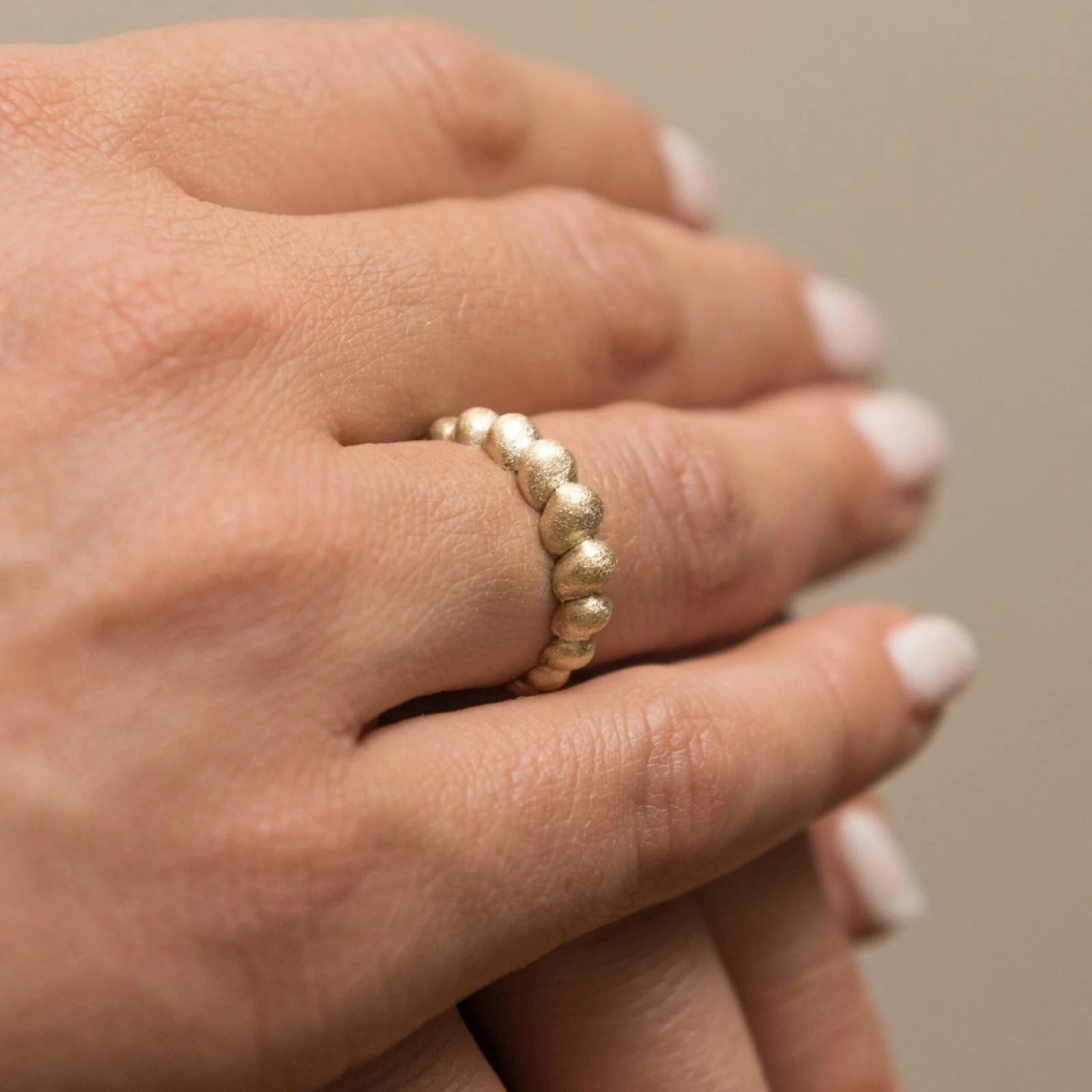 Dome Croissant Ring — additional product image 3 from AntEva Crafts