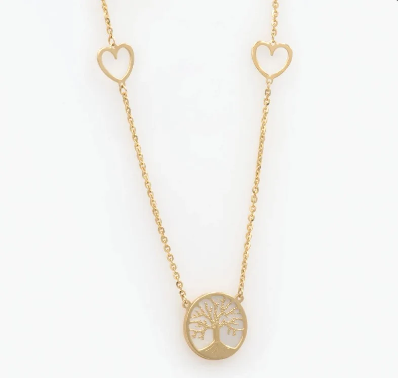 Tree of life Necklace with 2 Hearts — additional product image 5 from AntEva Crafts