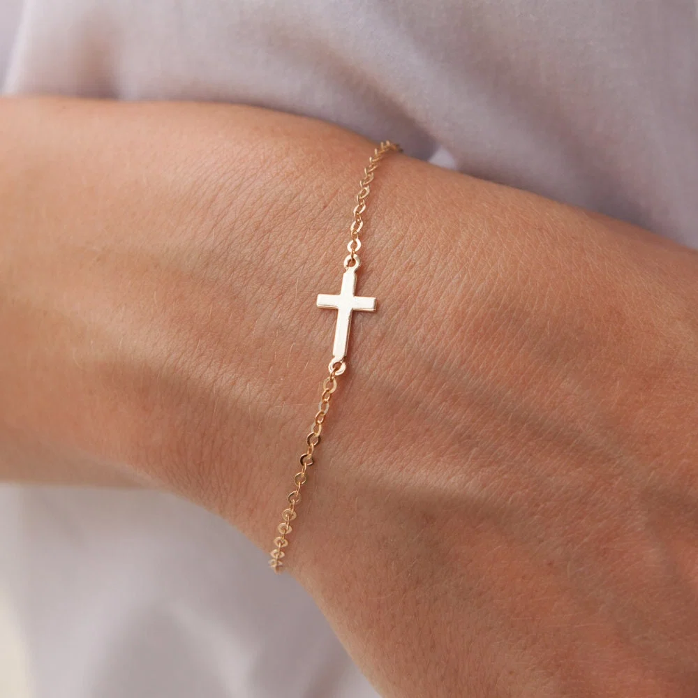 Cross Chain Bracelet — additional product image 3 from AntEva Crafts
