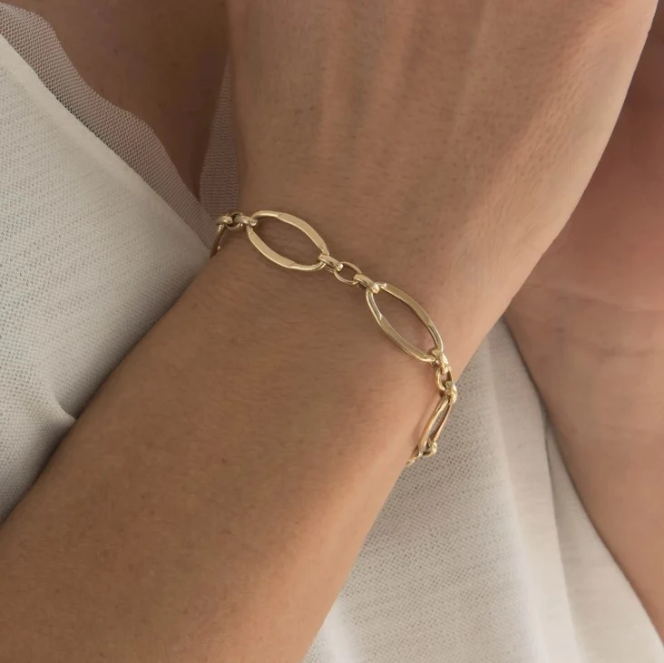 Oval Link Elongated Bracelet — additional product image 5 from AntEva Crafts