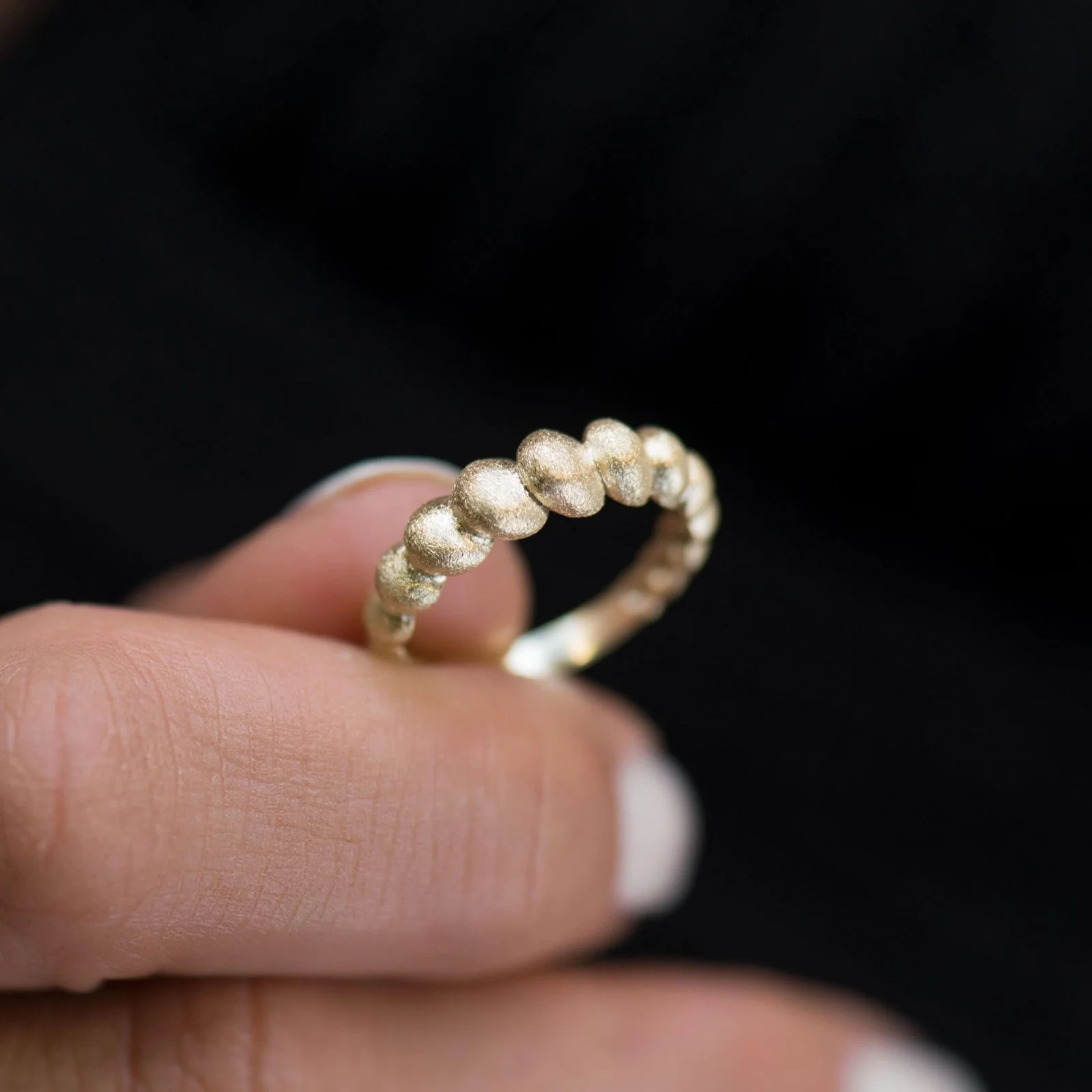 Dome Croissant Ring — additional product image 7 from AntEva Crafts