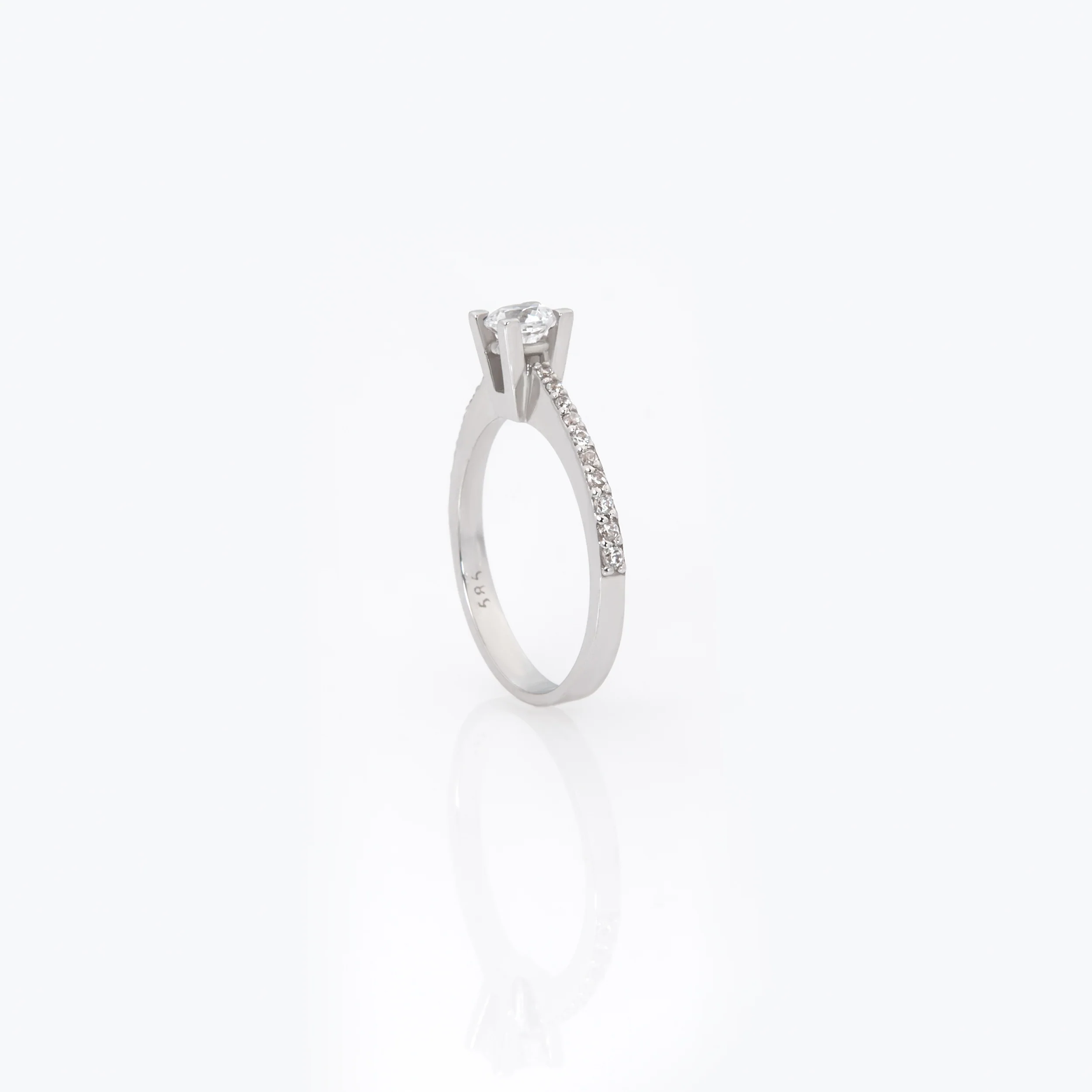 Classic Gemstone Solitaire Ring — additional product image 3 from AntEva Crafts