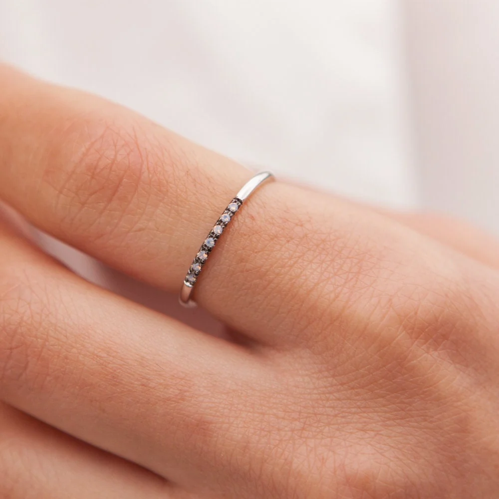 Dainty Opal Ring — additional product image 2 from AntEva Crafts
