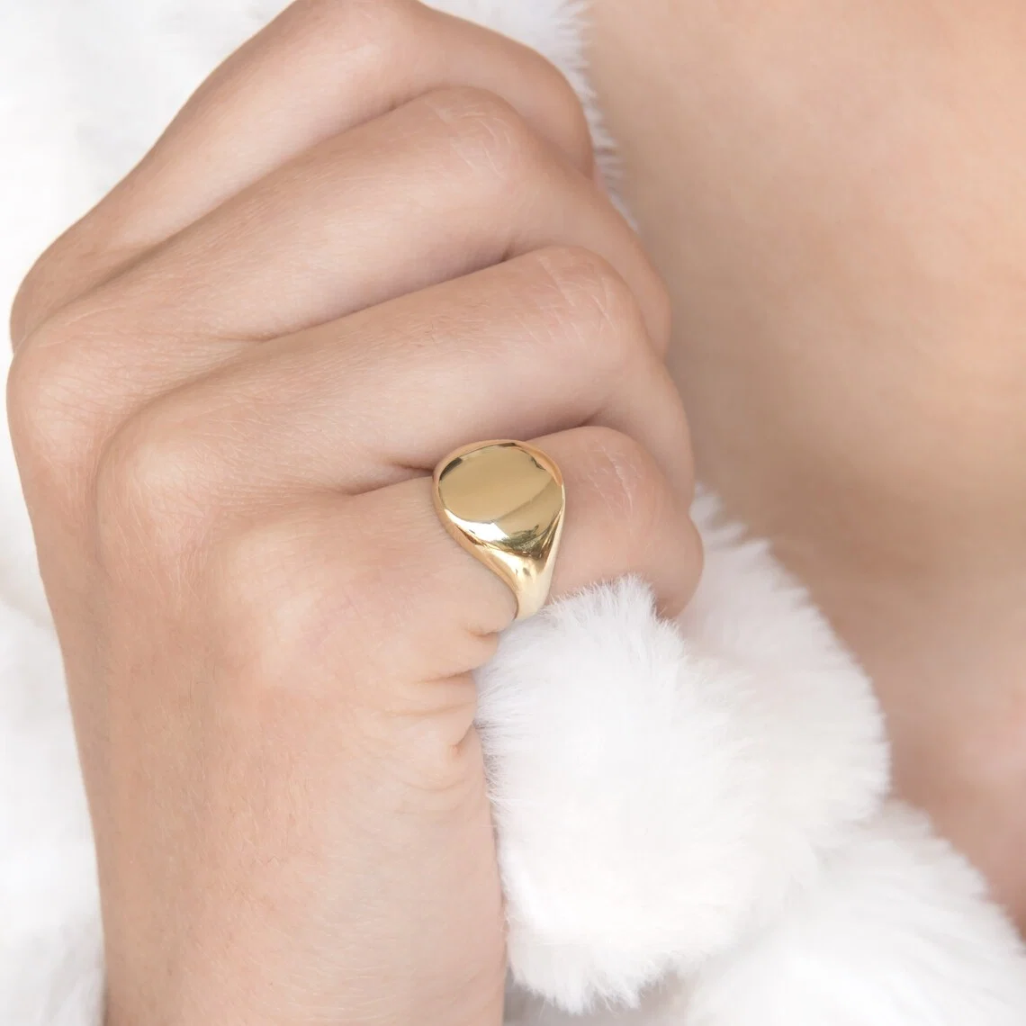 Signet Monogram Ring — additional product image 2 from AntEva Crafts