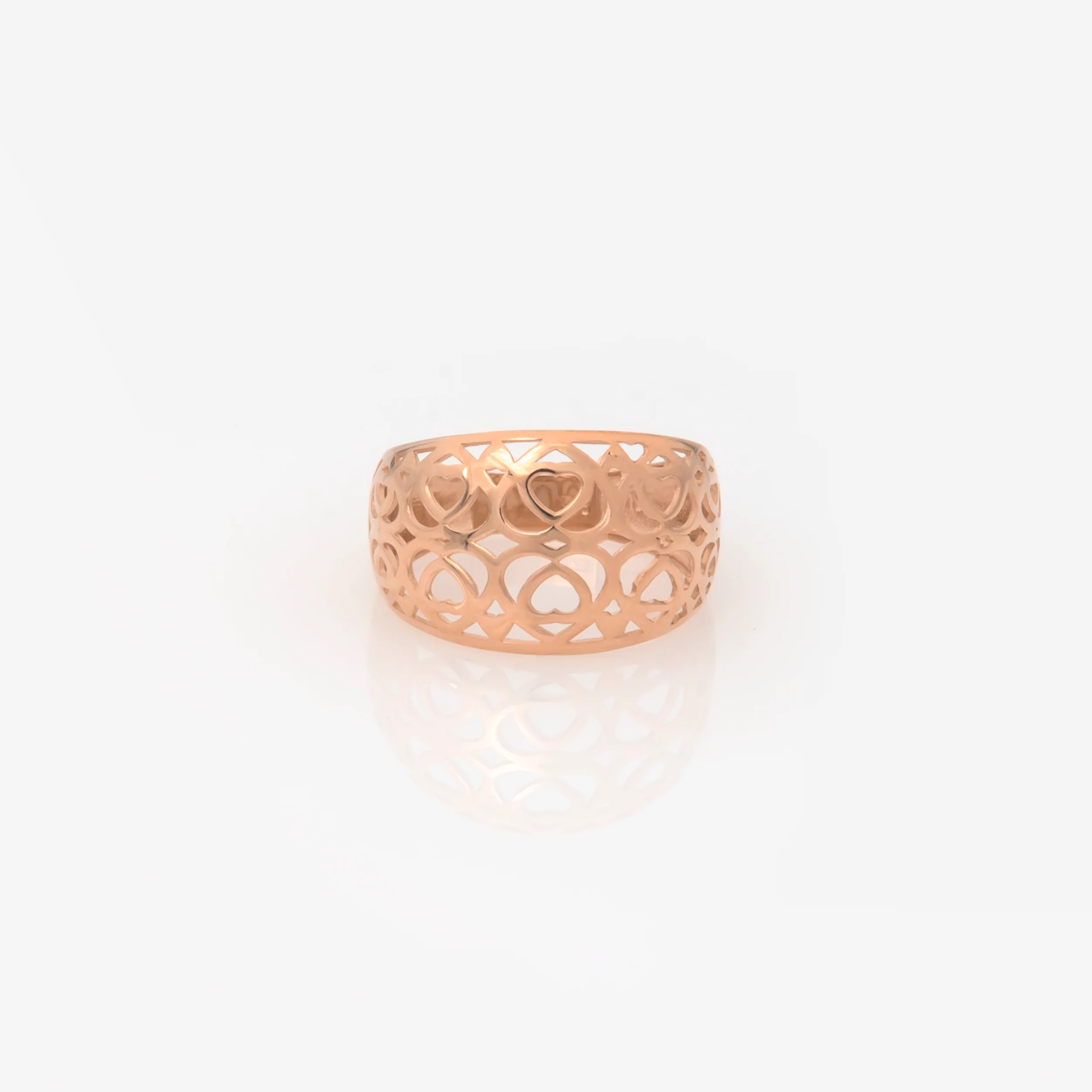 Heart Filigree 14k Gold Vermeil Ring — additional product image 5 from AntEva Crafts
