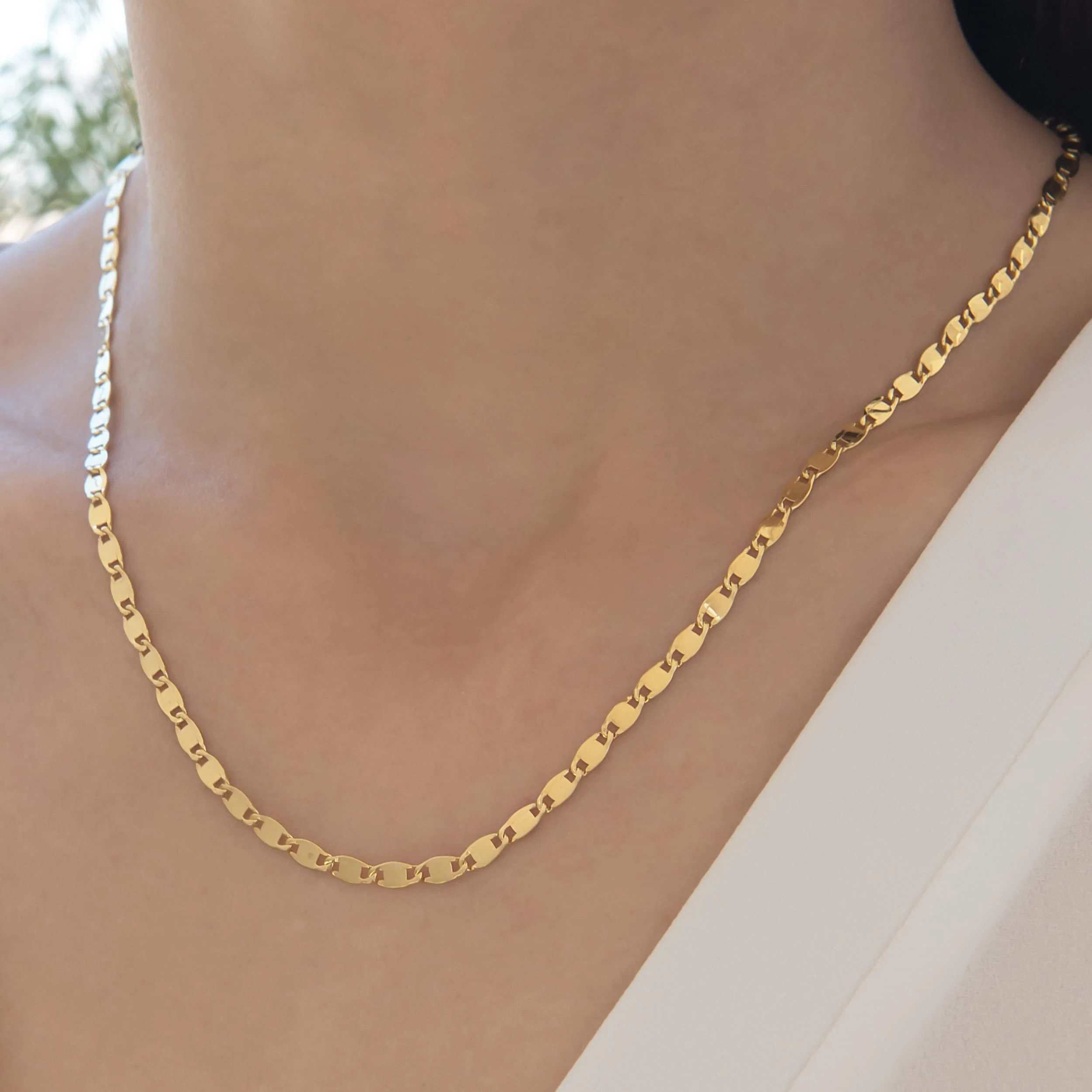Flat Mariner Chain Necklace — additional product image 4 from AntEva Crafts
