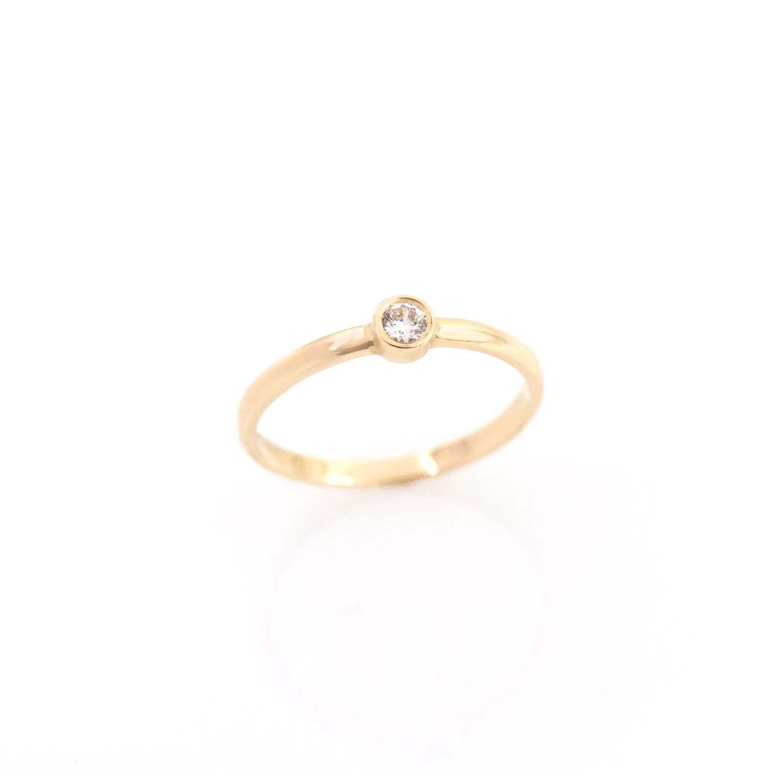 Bezel Diamond Ring — additional product image 3 from AntEva Crafts