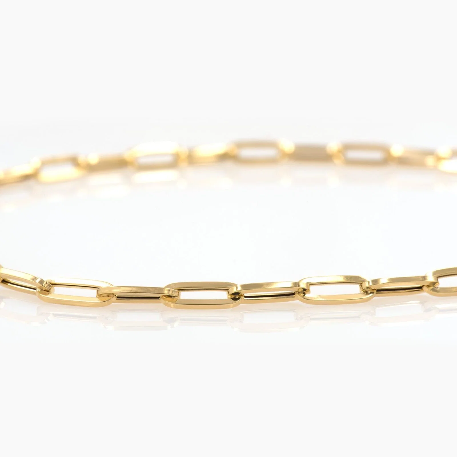 Oval Link Elongated Bracelet