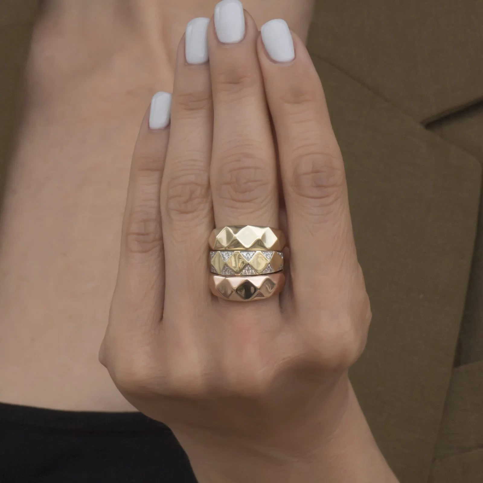 Diamond Cut Ring — additional product image 3 from AntEva Crafts