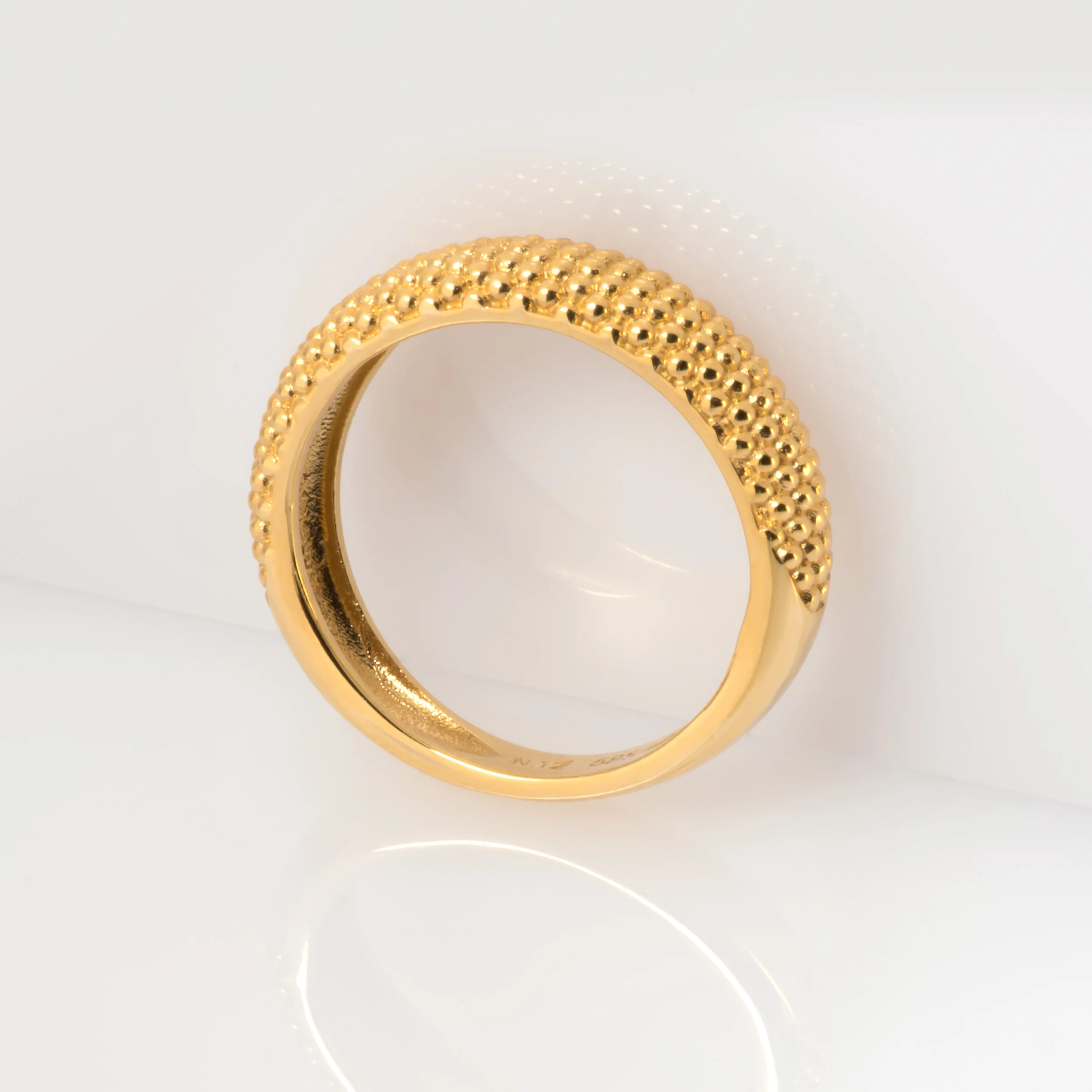 Dome Milgrain Ring — additional product image 5 from AntEva Crafts