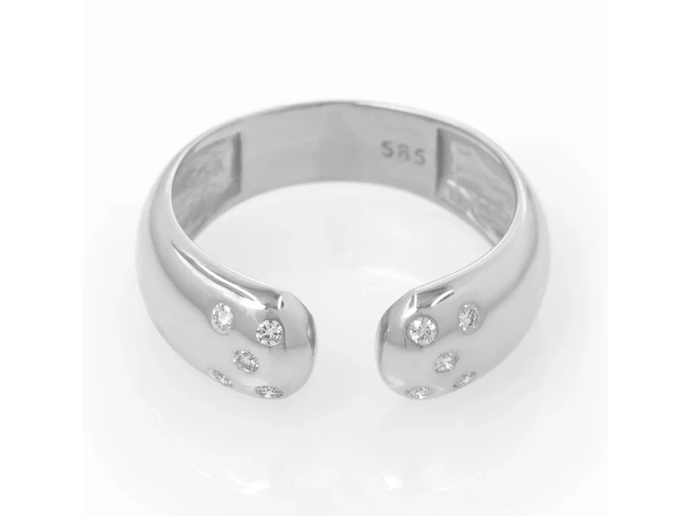 Open Diamond Ring with 10 Diamonds — additional product image 6 from AntEva Crafts