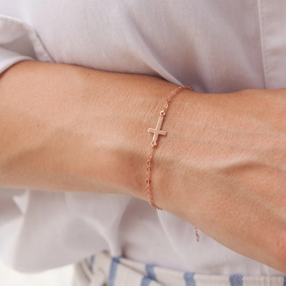 Cross Chain Bracelet — additional product image 2 from AntEva Crafts