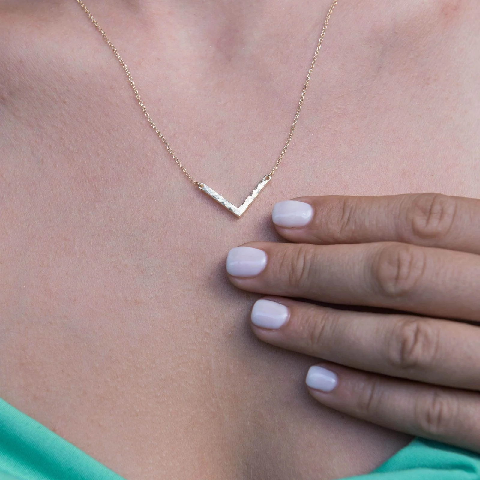 Chevron Necklace — additional product image 3 from AntEva Crafts