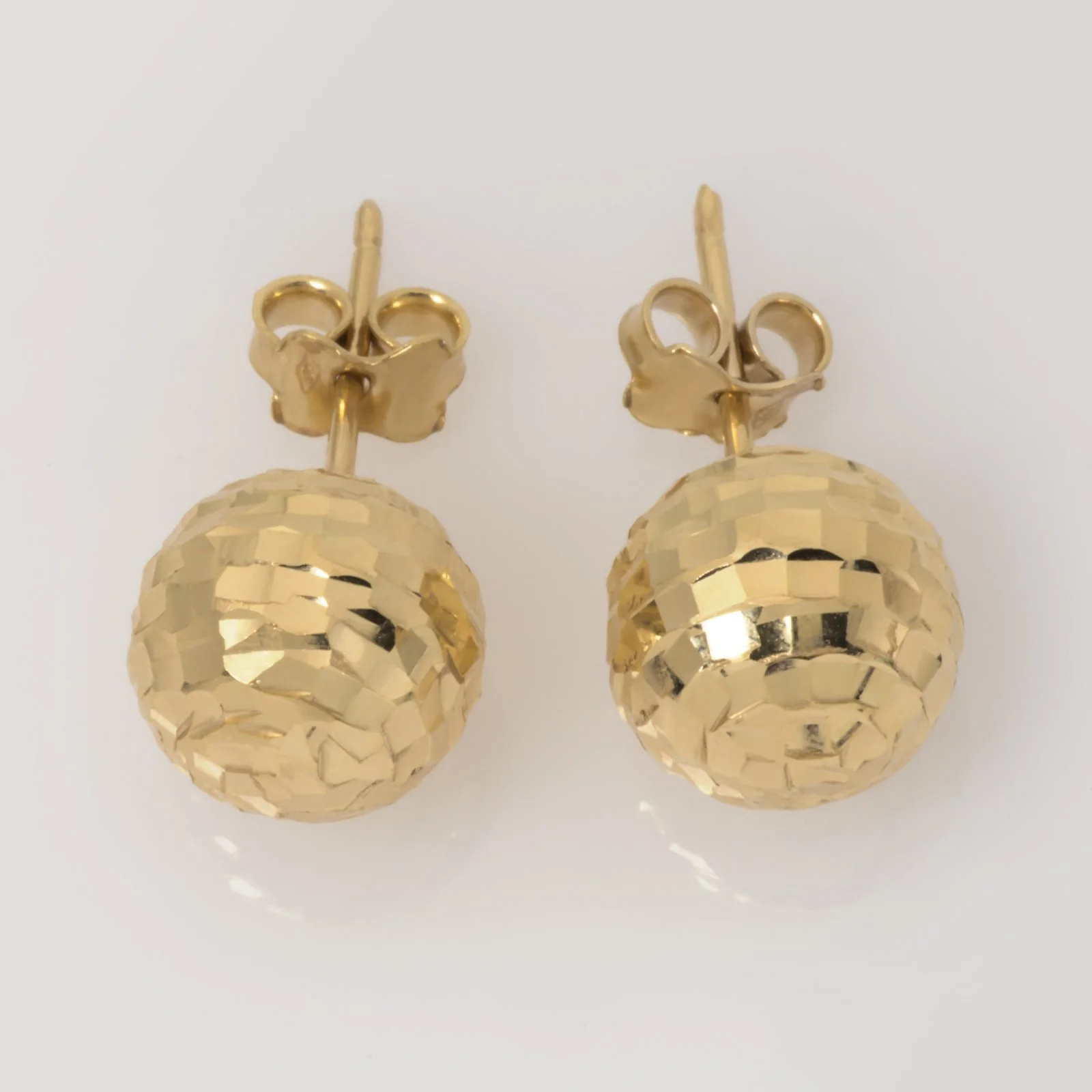 Hammered Ball Earrings Big — additional product image 6 from AntEva Crafts