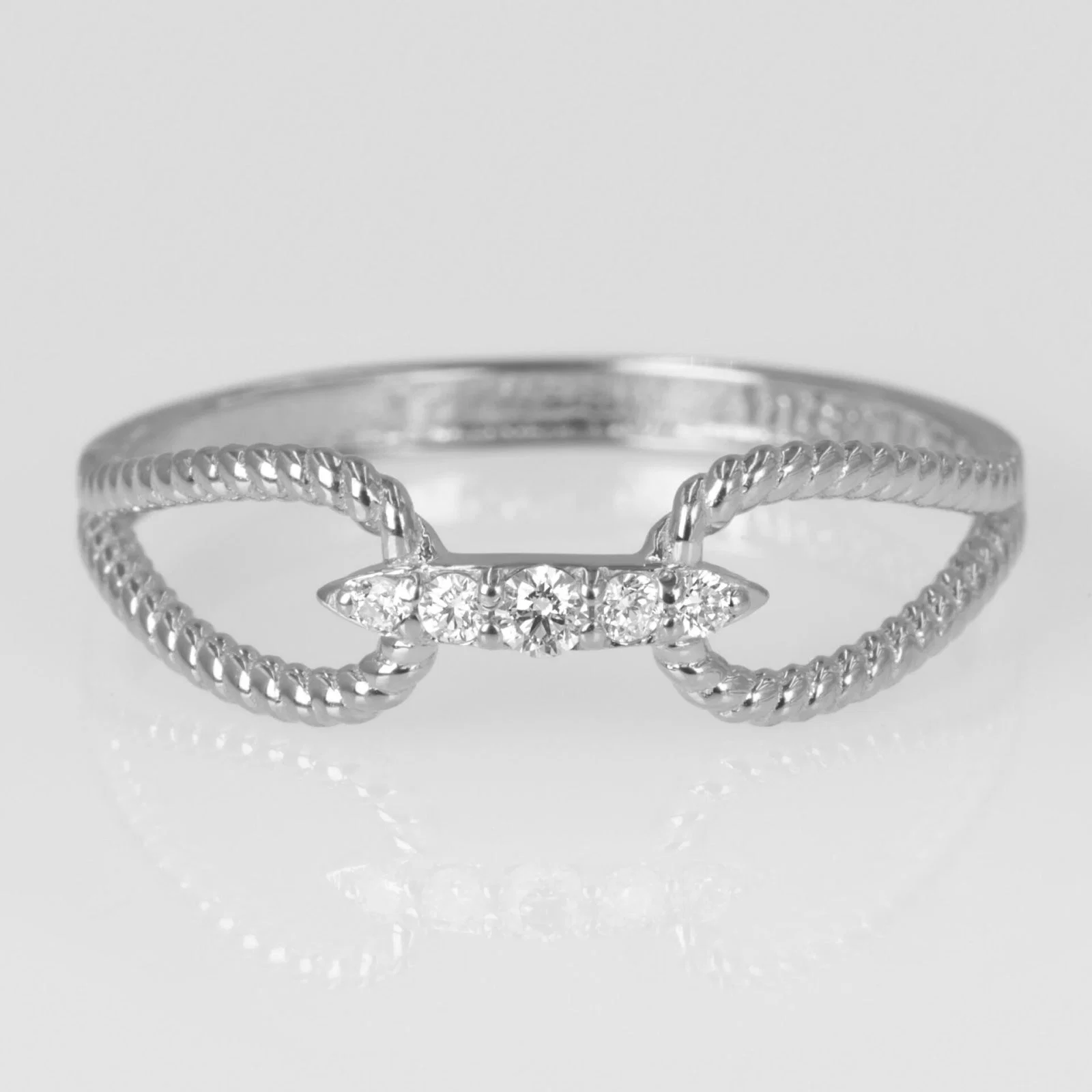Diamond Rope Ring — additional product image 5 from AntEva Crafts