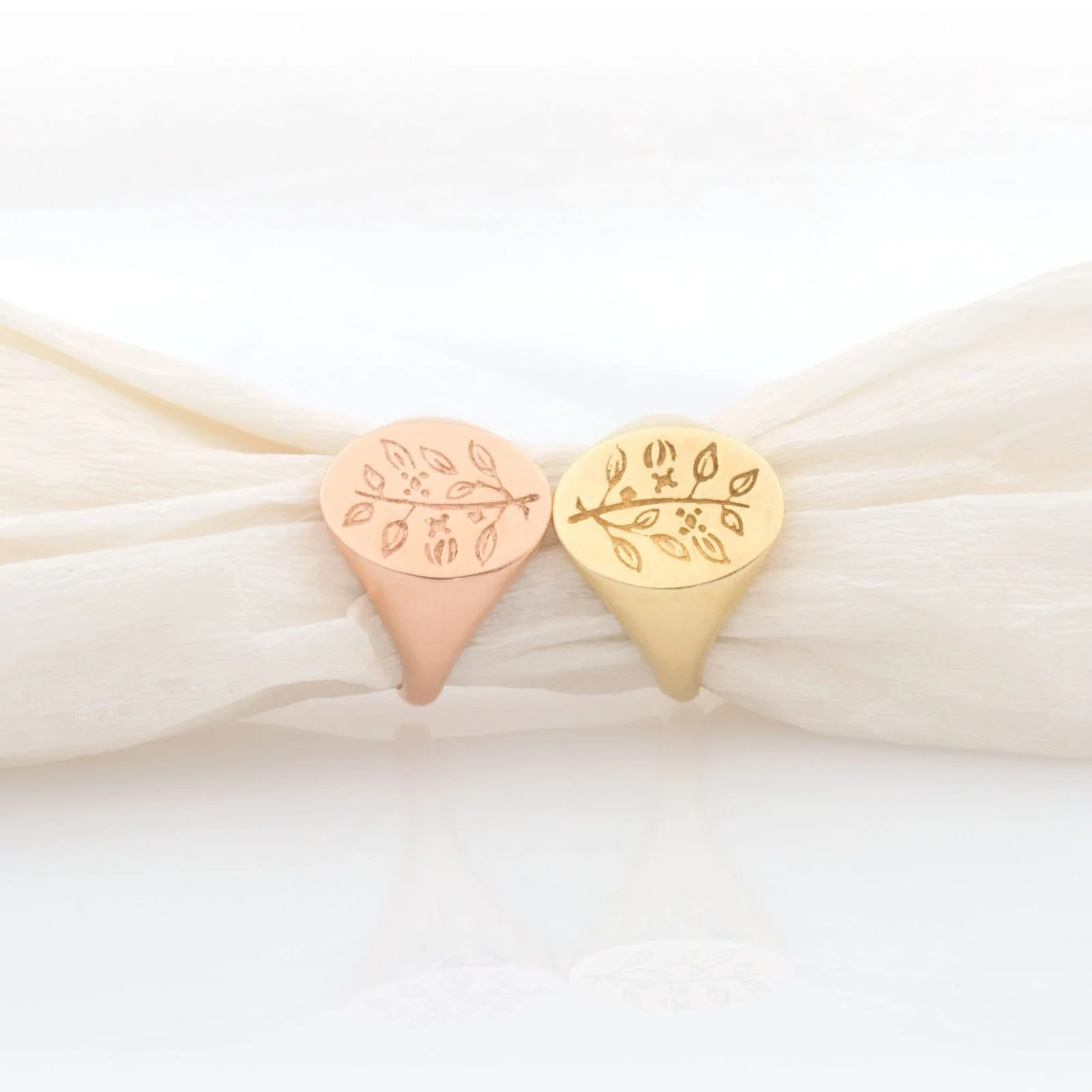 Flower Signet Ring — additional product image 4 from AntEva Crafts