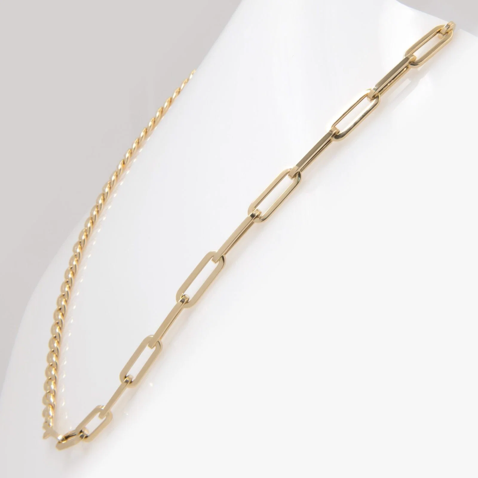 Oval Link Elongated Necklace — additional product image 6 from AntEva Crafts