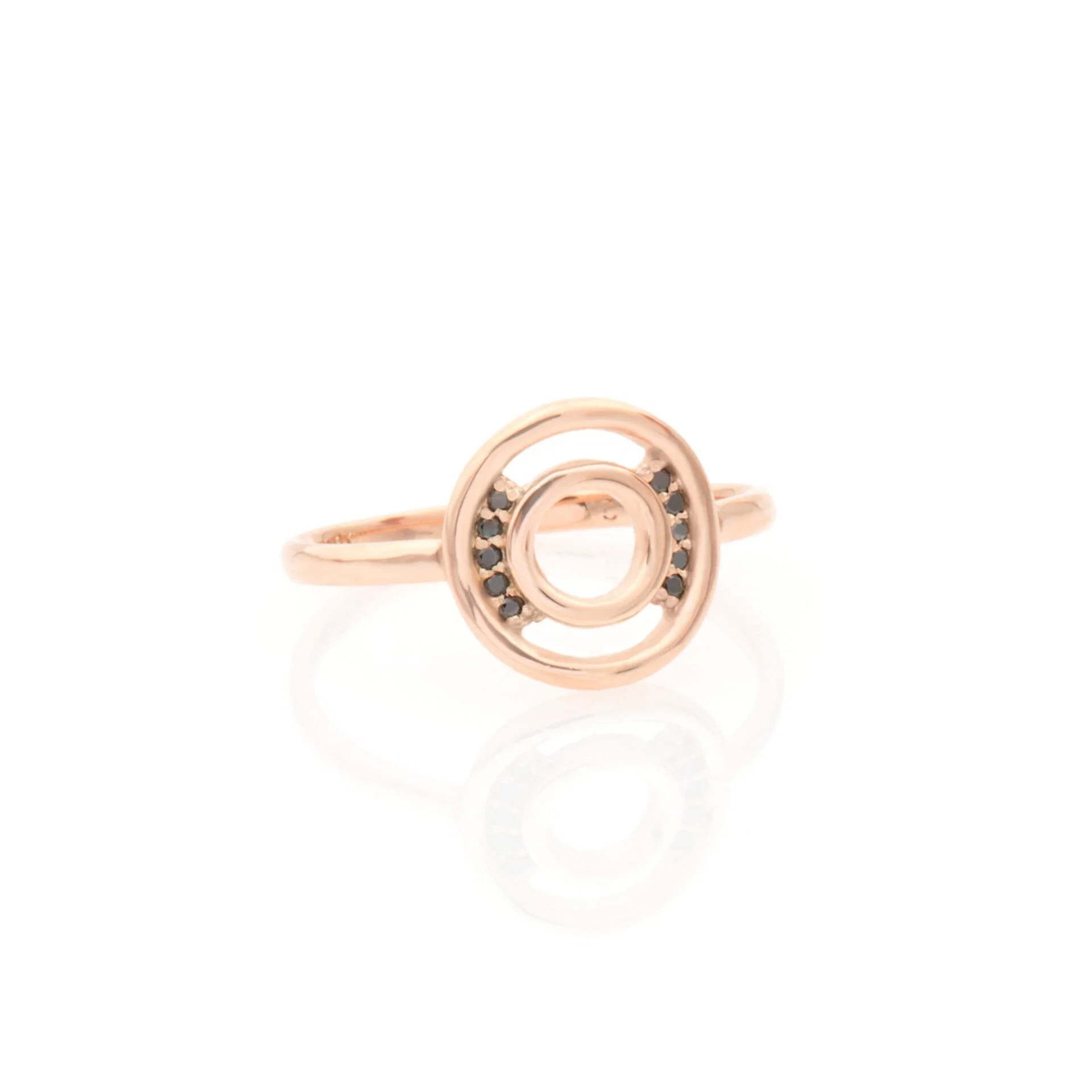 Diamond Double Circle Ring — additional product image 3 from AntEva Crafts