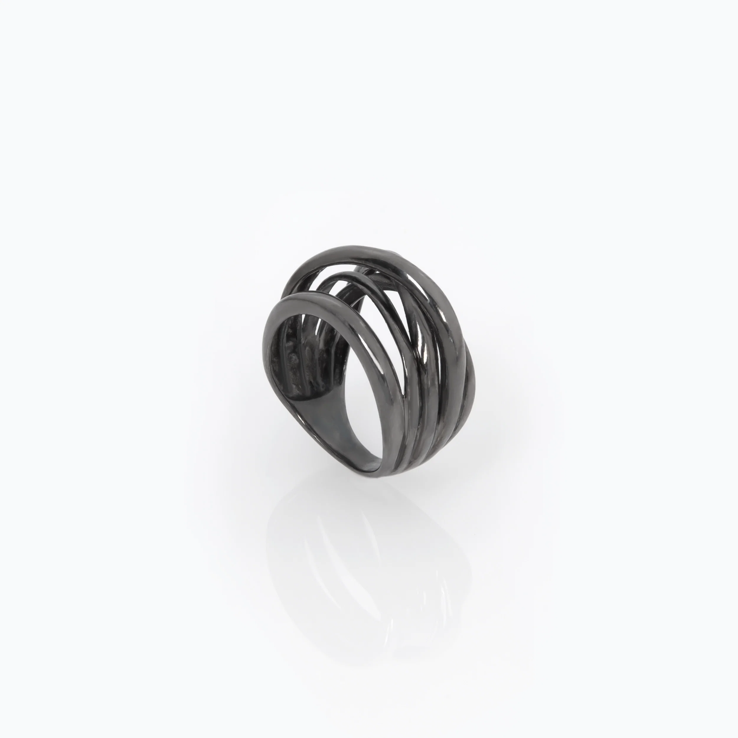 Silver Dome Statement Ring — additional product image 4 from AntEva Crafts