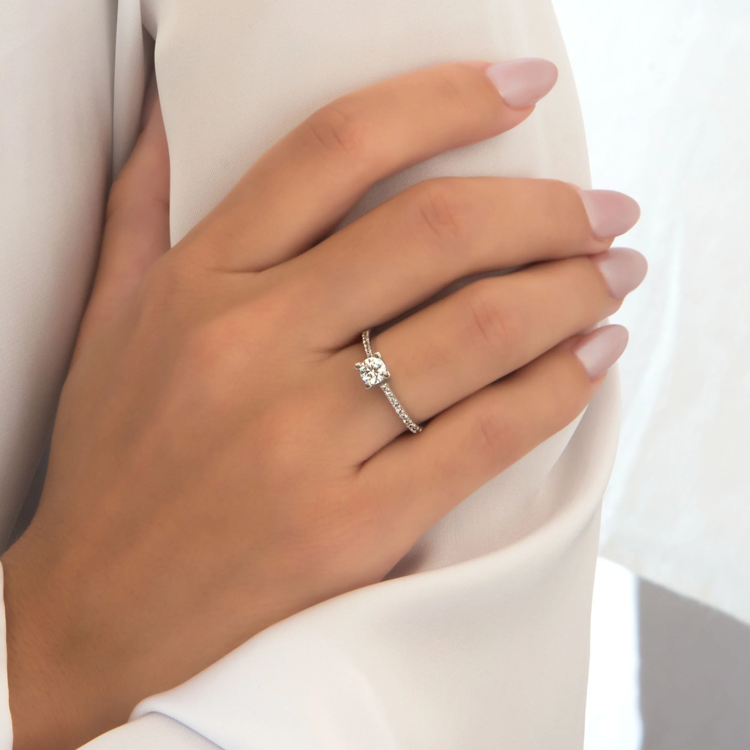 Classic Gemstone Solitaire Ring — additional product image 4 from AntEva Crafts