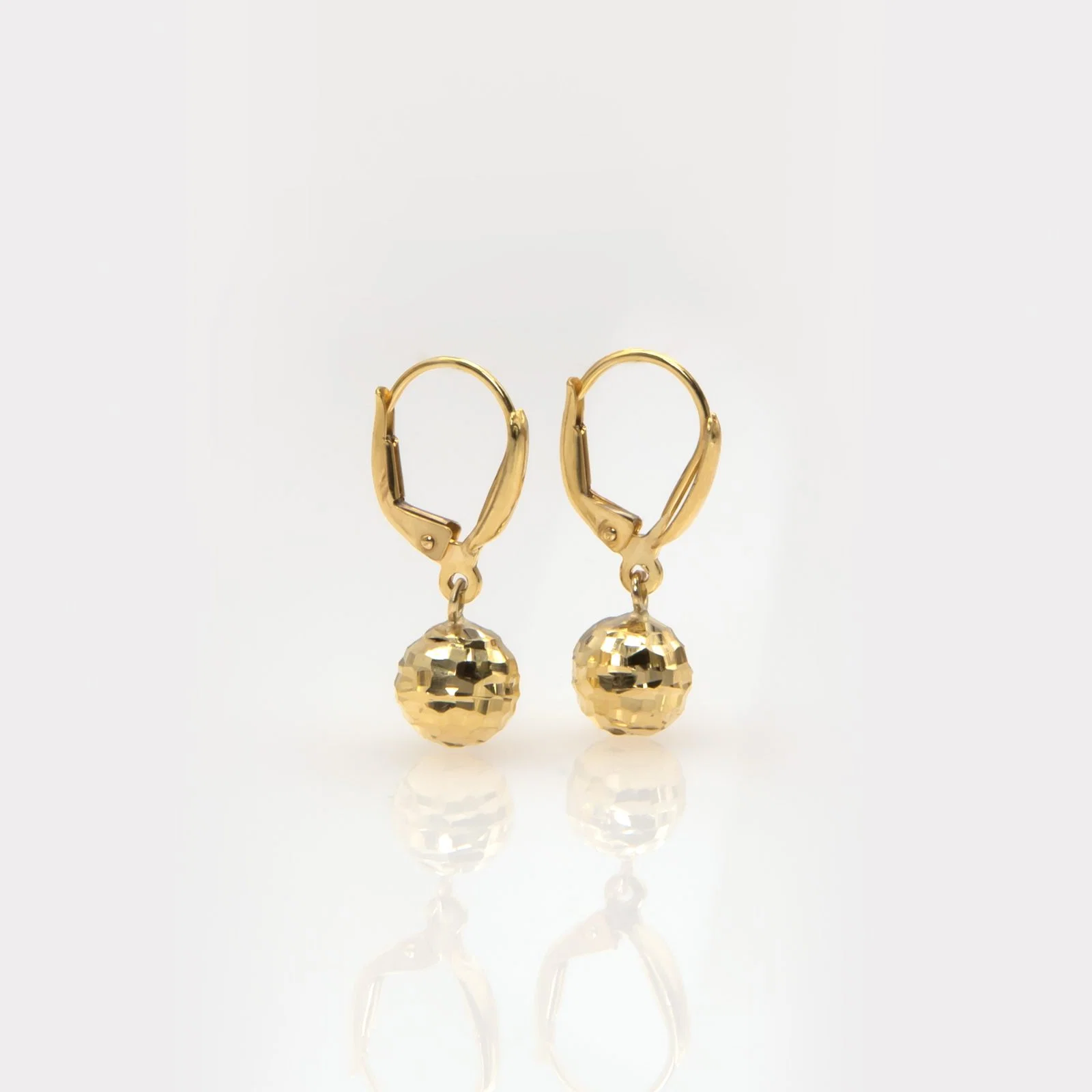 Hammered Ball Dangling Earrings — additional product image 3 from AntEva Crafts