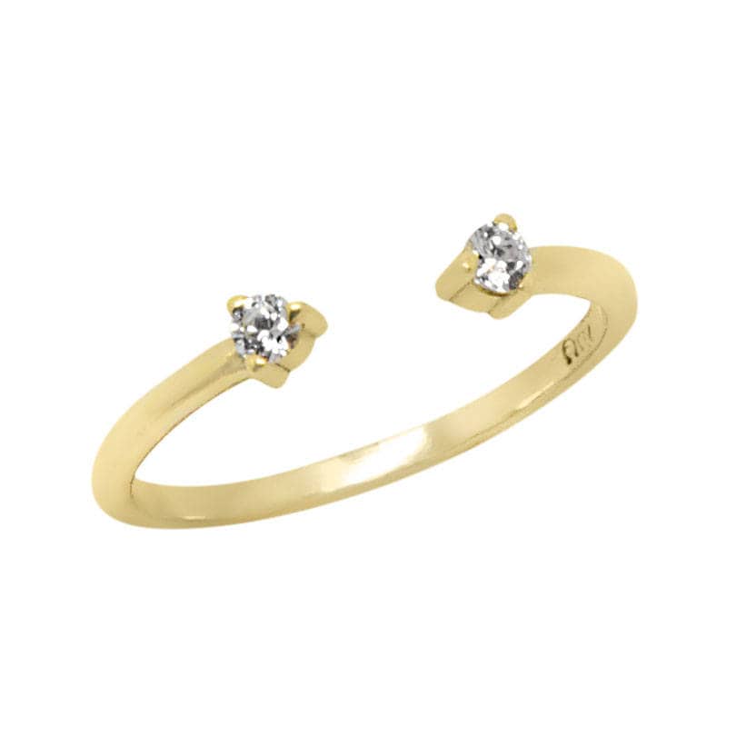 Double Open Diamond Ring — additional product image 3 from AntEva Crafts