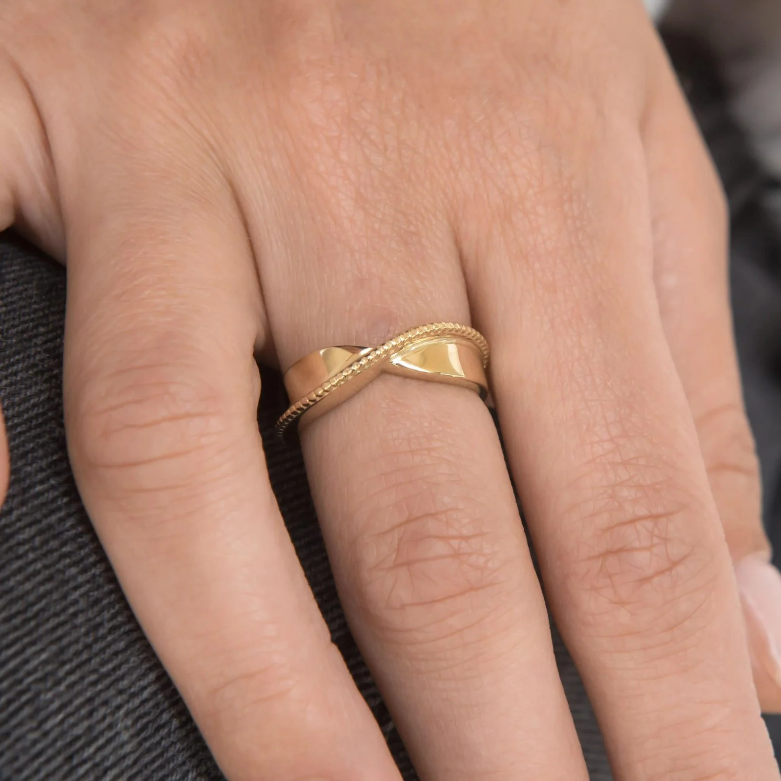 Beaded Mobius Ring — additional product image 2 from AntEva Crafts