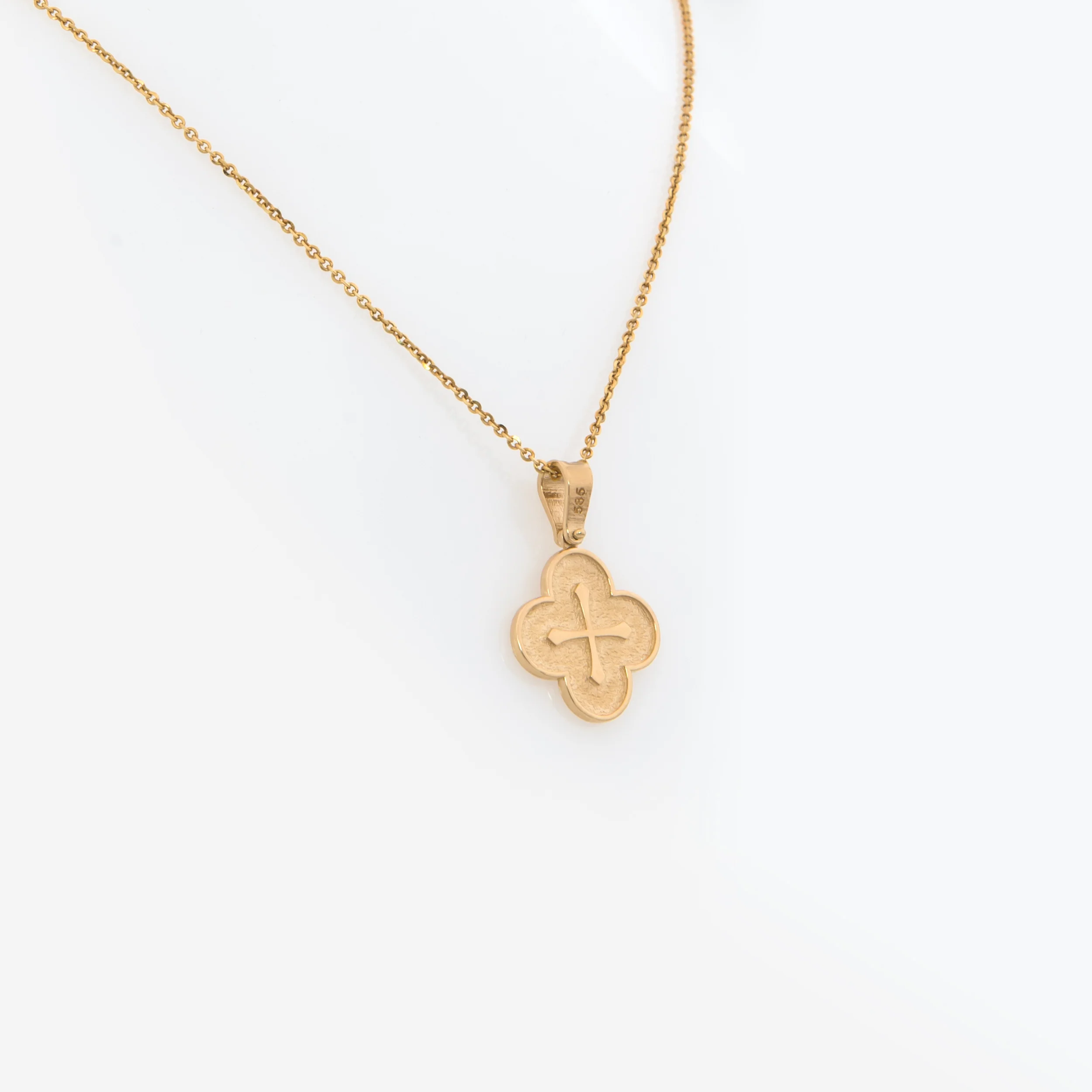 Byzantine Clover Necklace — additional product image 4 from AntEva Crafts