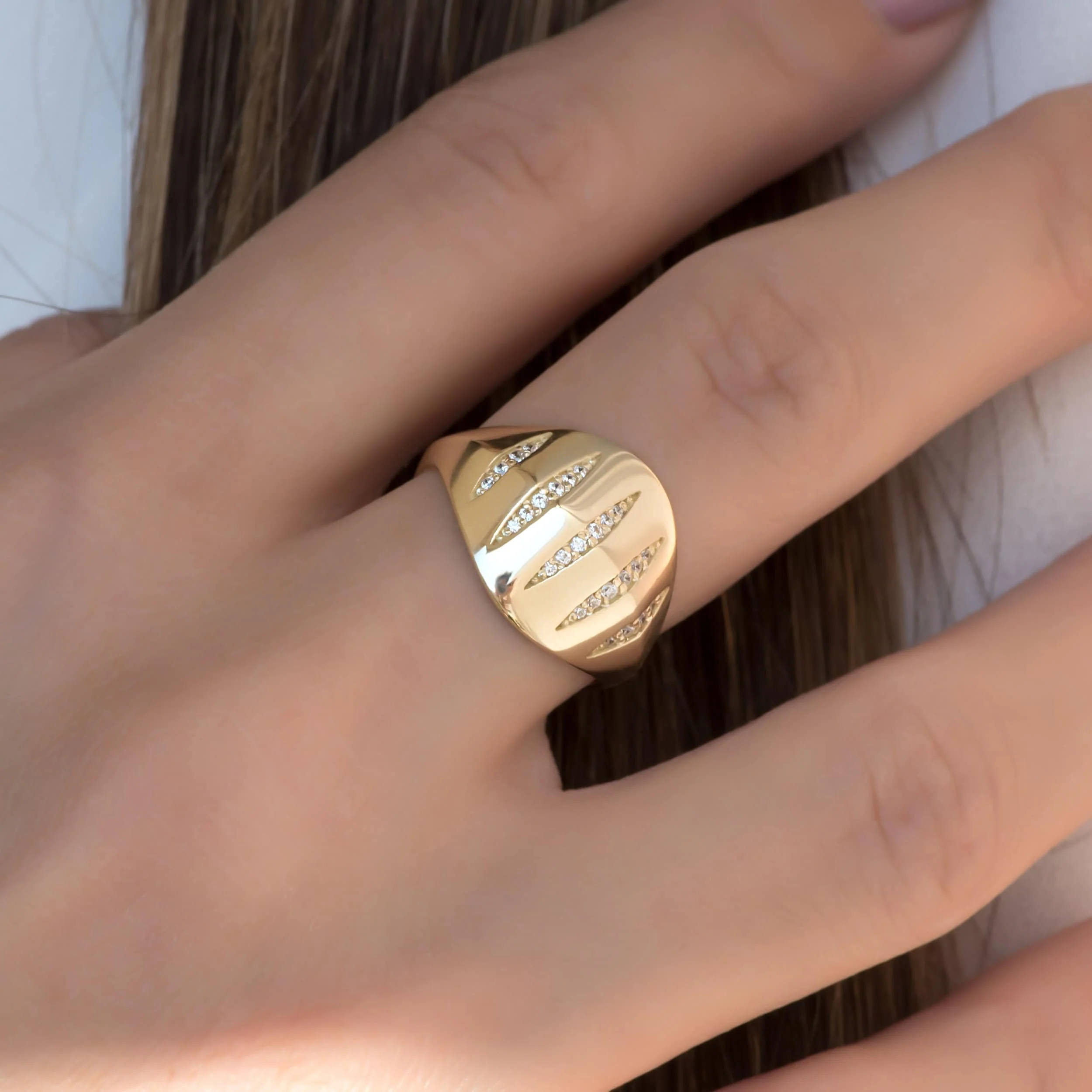 Chunky Statement Ring — additional product image 3 from AntEva Crafts