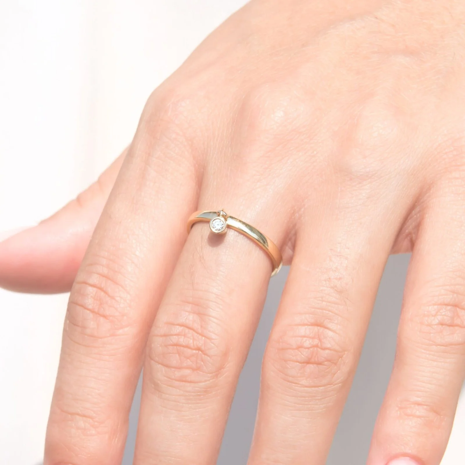 Hanging Diamond Ring — additional product image 3 from AntEva Crafts