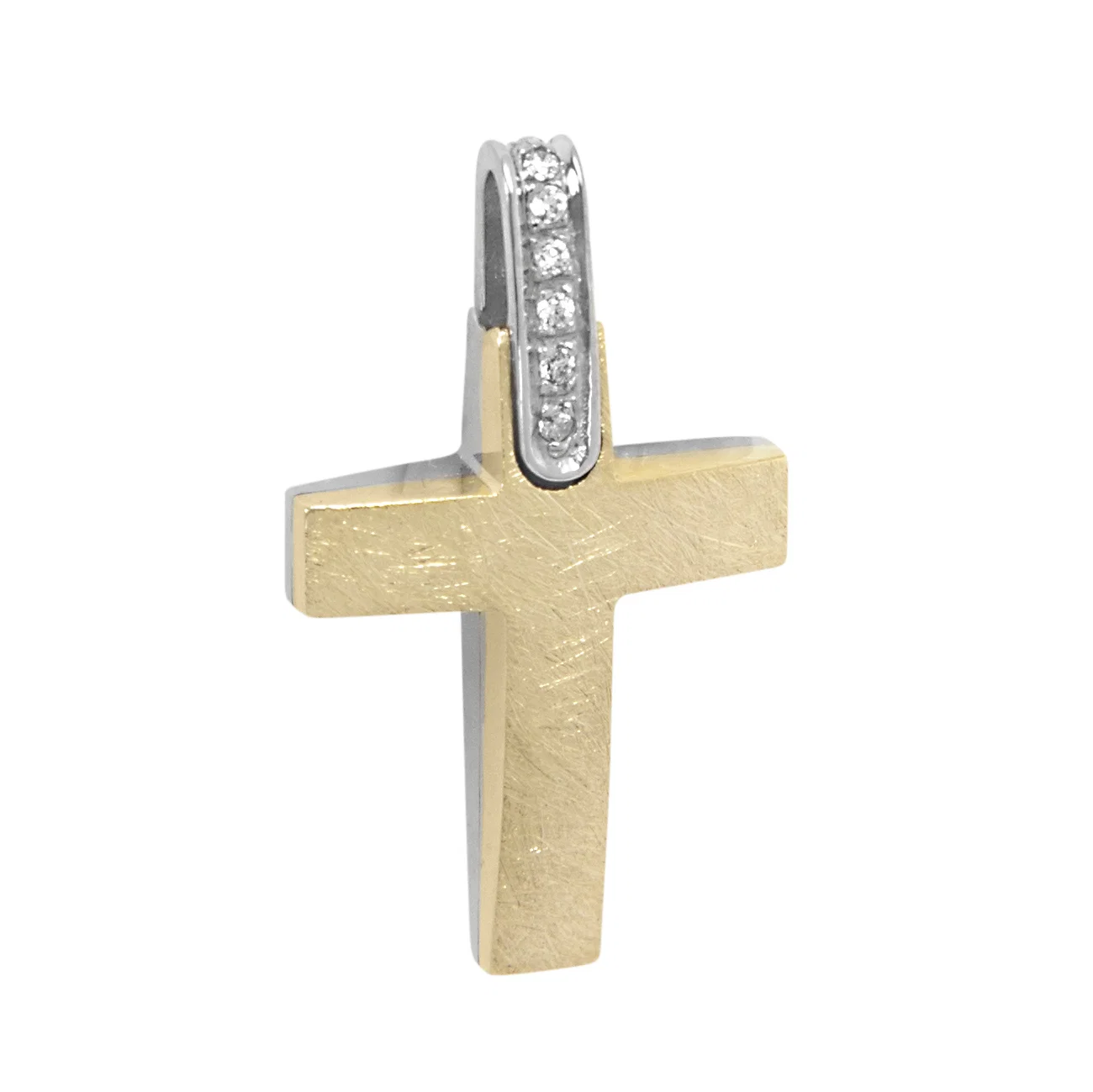 Double Sided Gold Cross Pendant — additional product image 2 from AntEva Crafts