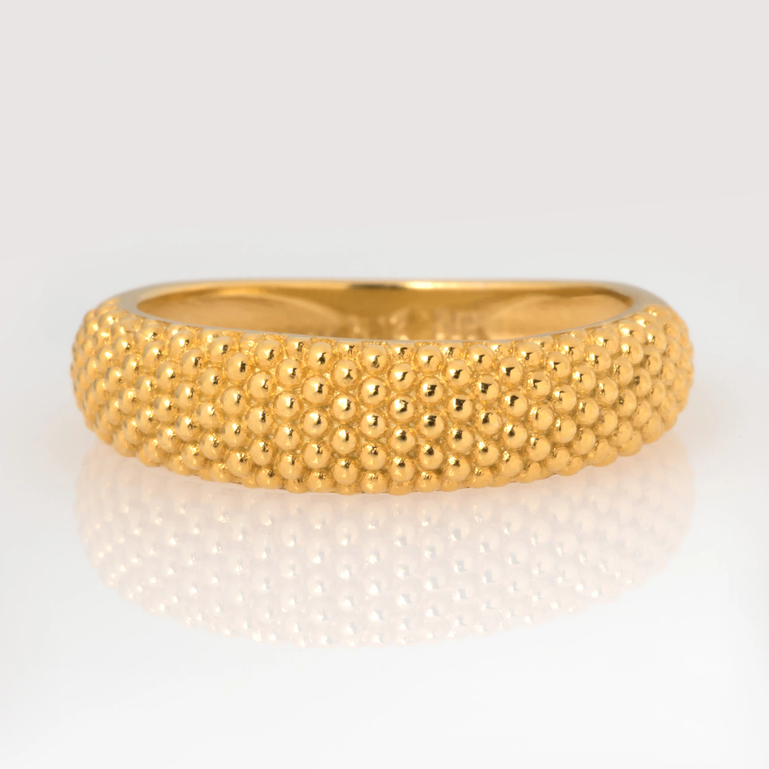 Dome Milgrain Ring — additional product image 8 from AntEva Crafts