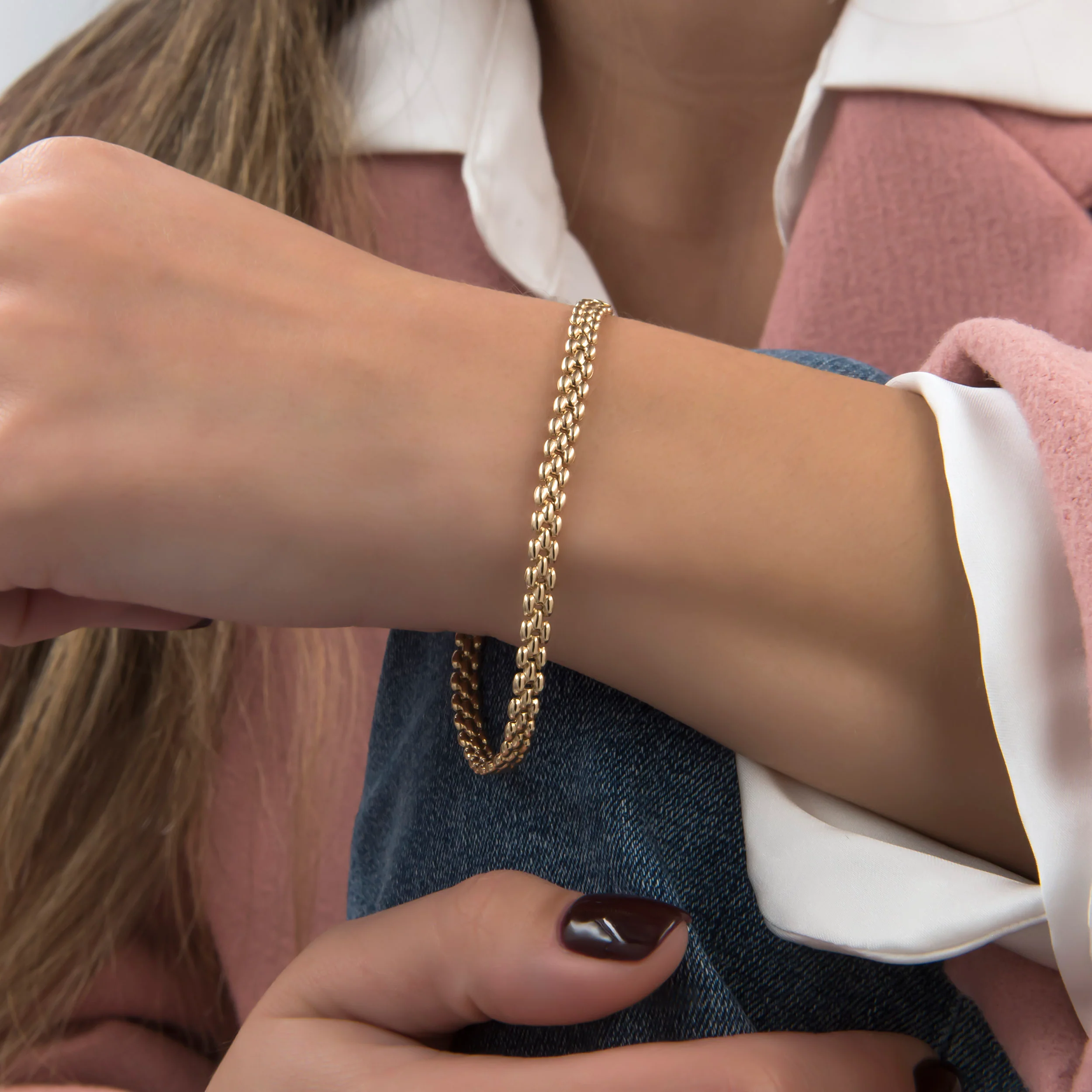 Panther Link Chain Bracelet — additional product image 2 from AntEva Crafts