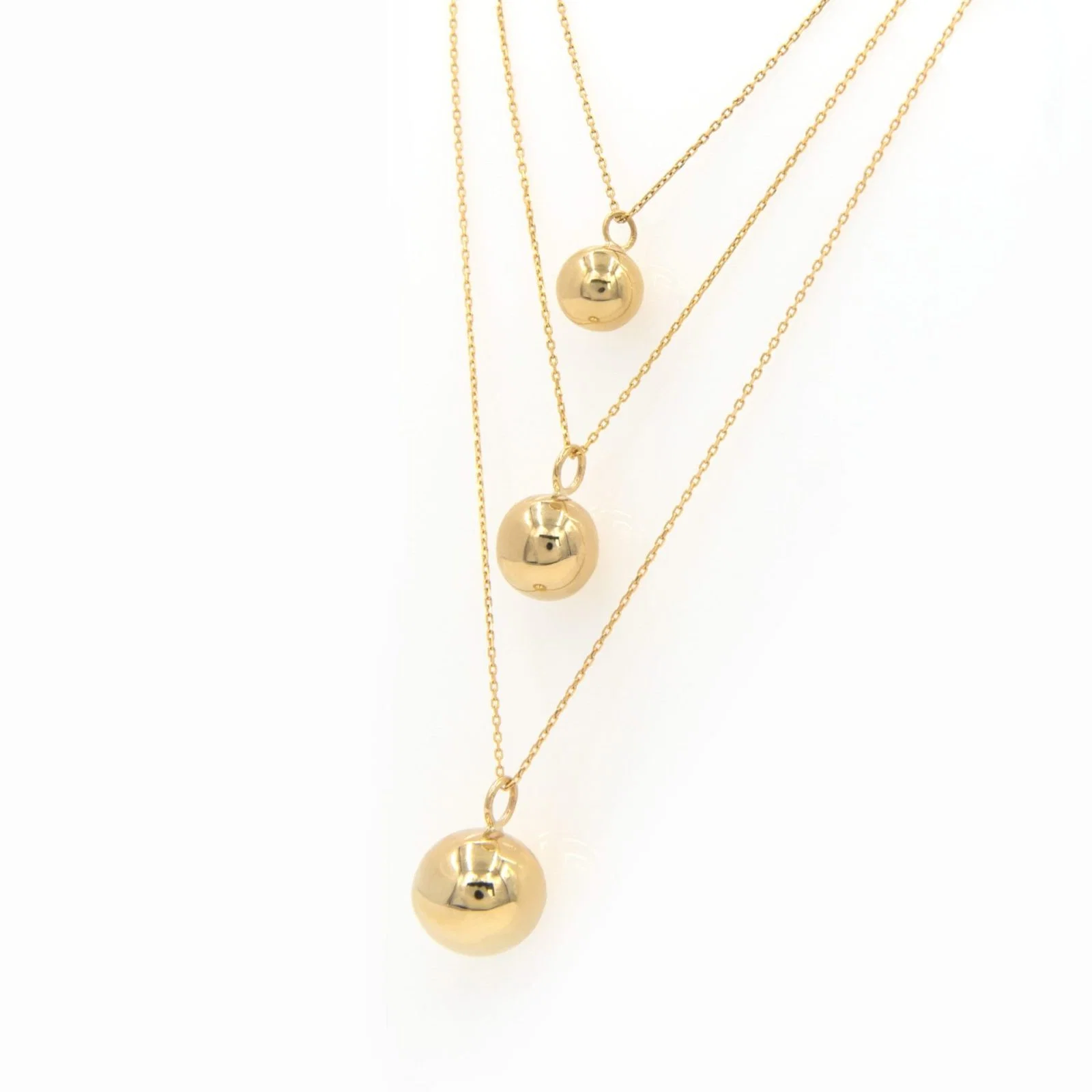 Hammered Ball Necklace — additional product image 6 from AntEva Crafts