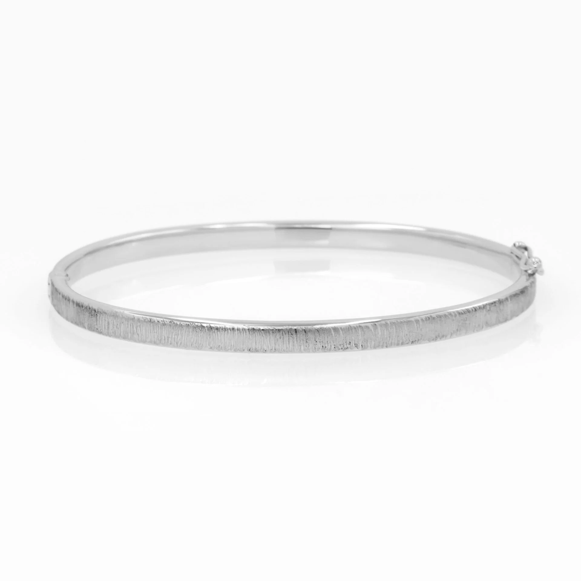 Plain Flat Oval Bracelet with Matte Satin Finish — additional product image 6 from AntEva Crafts