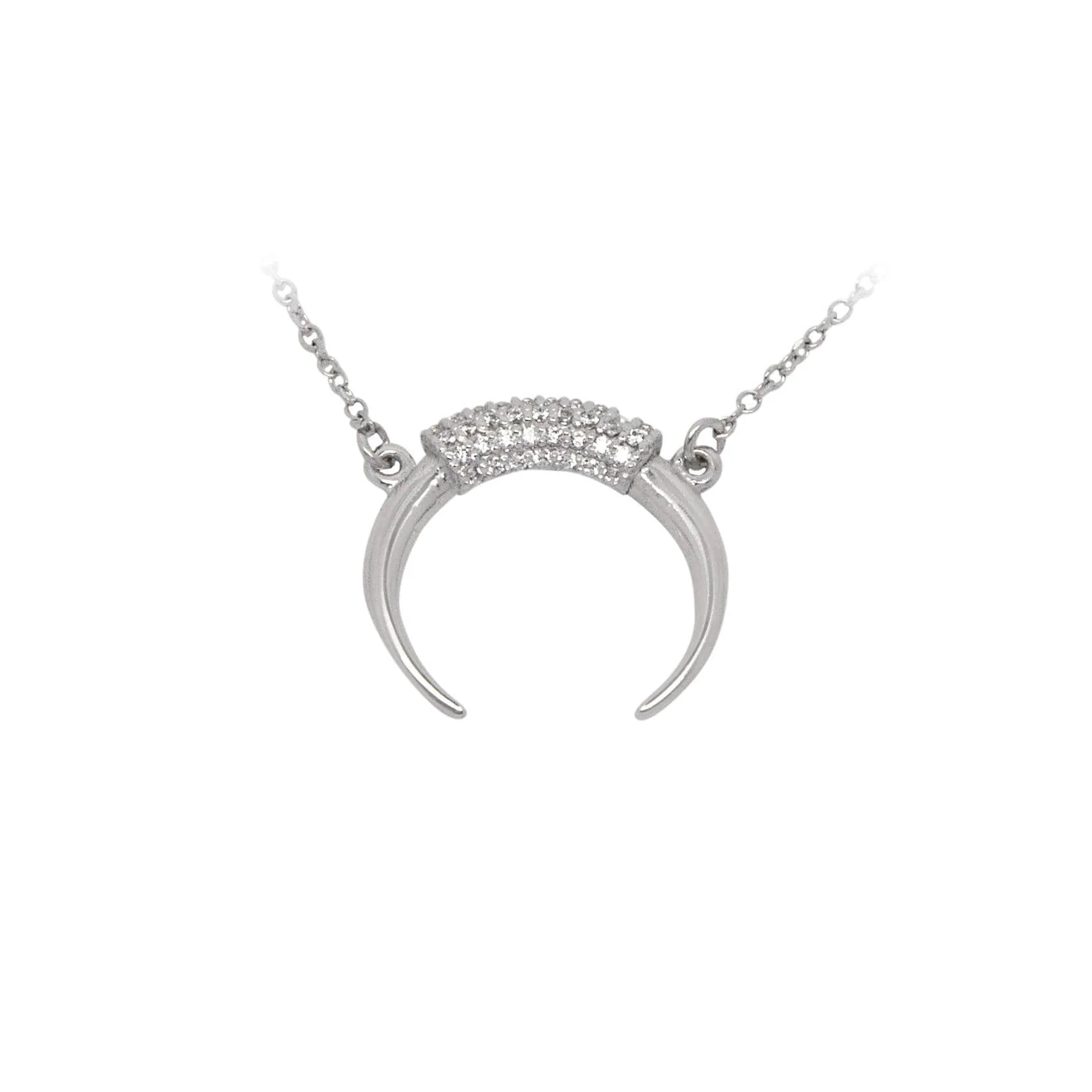 Diamonds Horn Necklace — additional product image 5 from AntEva Crafts