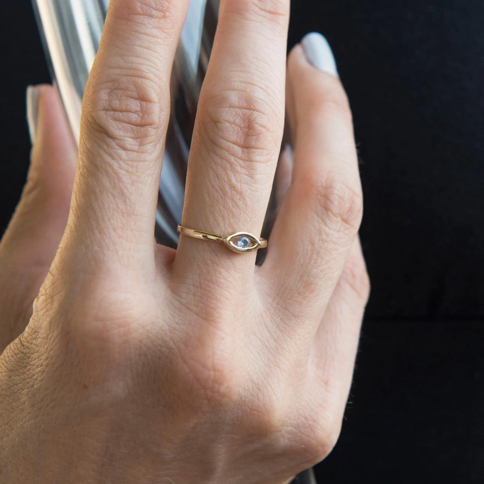 Evil Eye Ring — additional product image 4 from AntEva Crafts