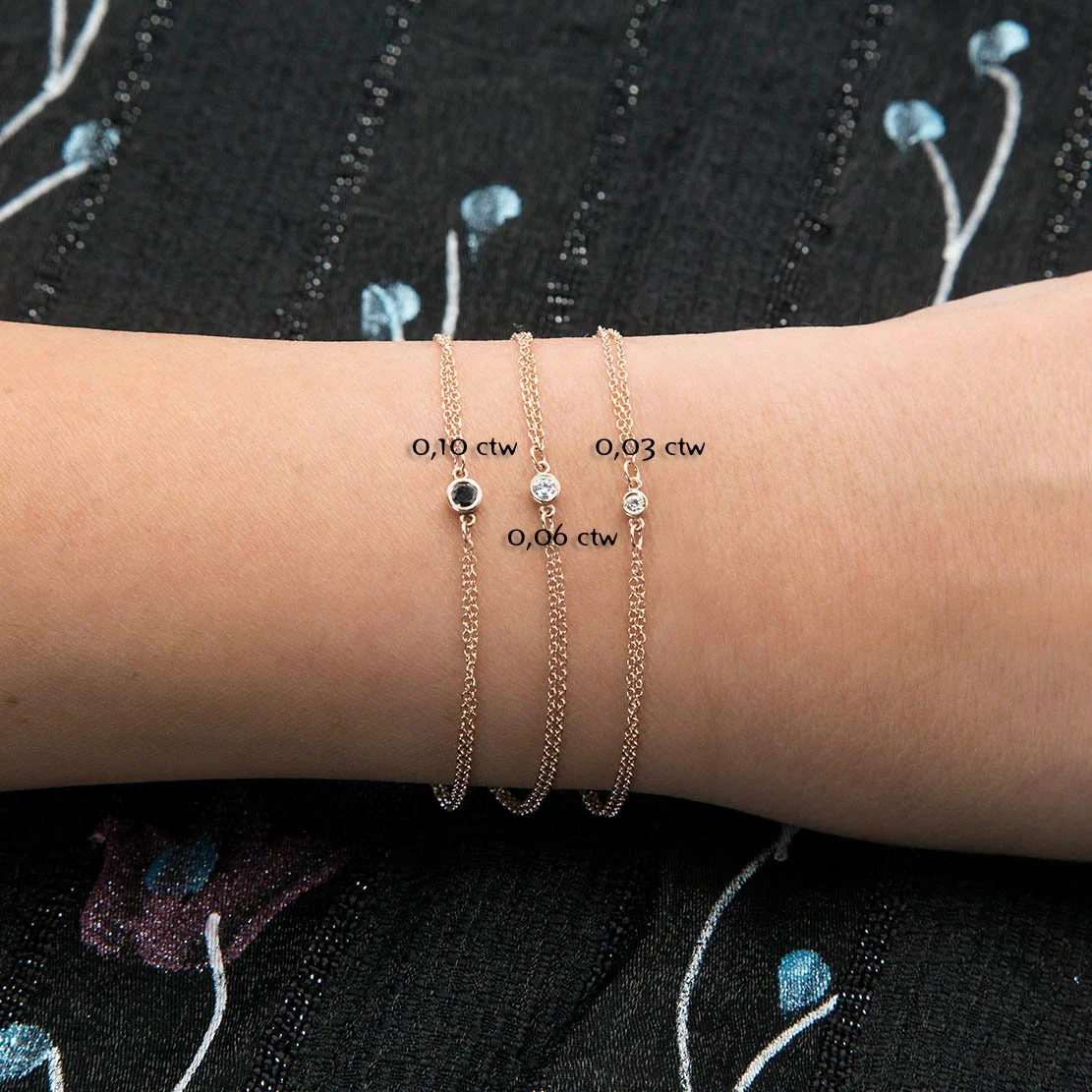 Diamond Solitaire Bracelet — additional product image 7 from AntEva Crafts